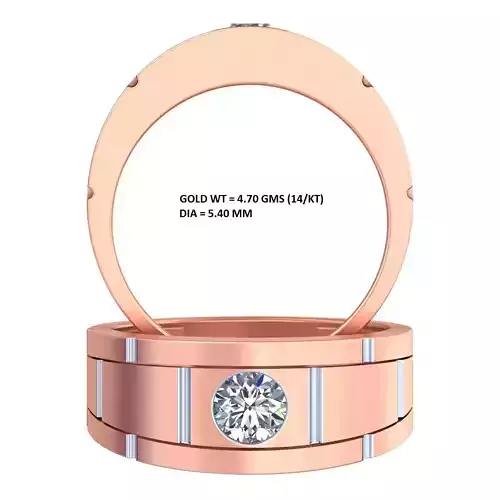 Bezel Set Diamond Ring GR-20