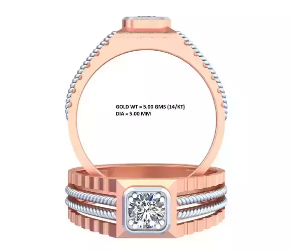 Knot And Rope Unique Diamond Ring GR-2