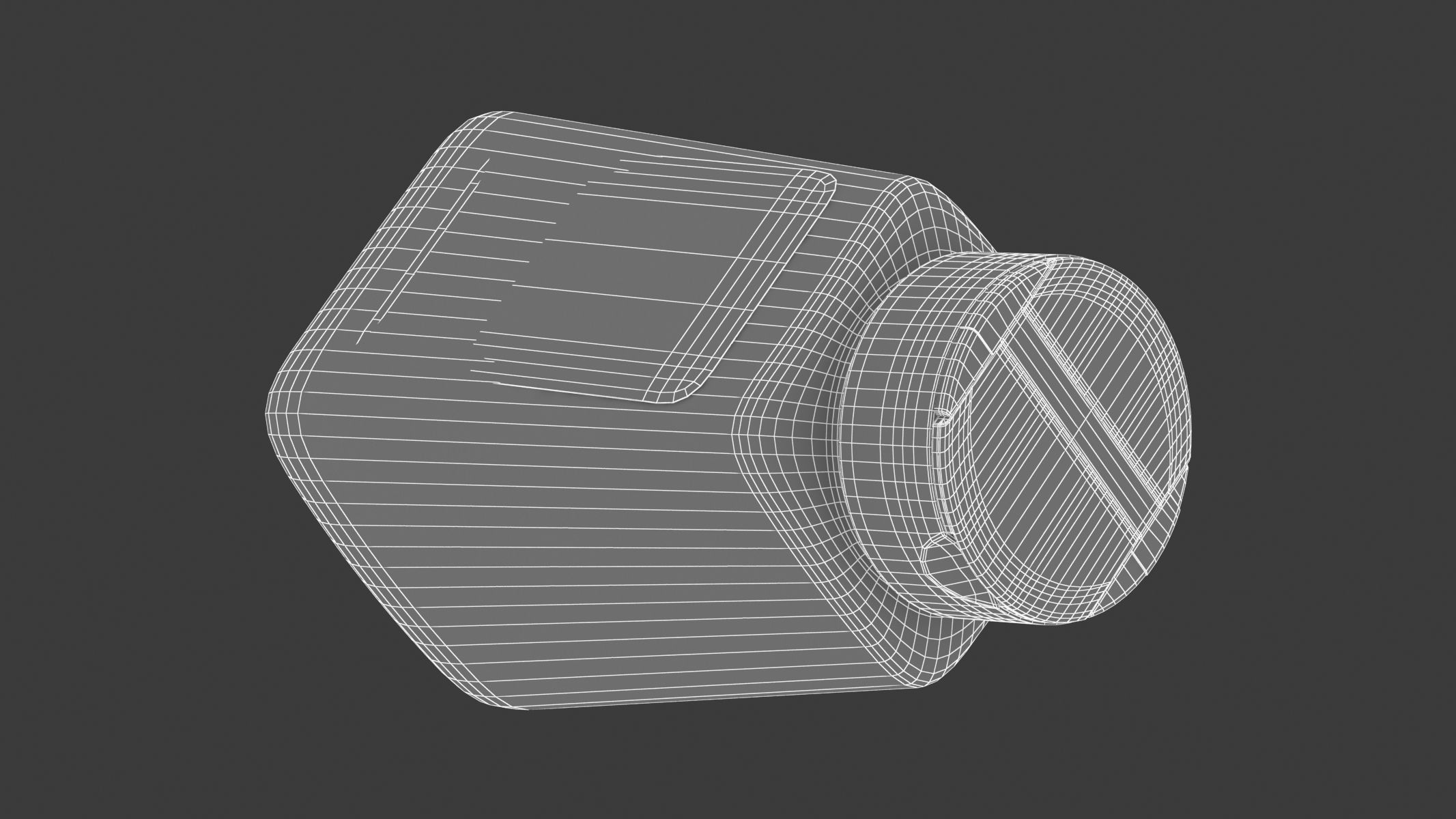 Tebery Bottle 02 Red 3D model_8