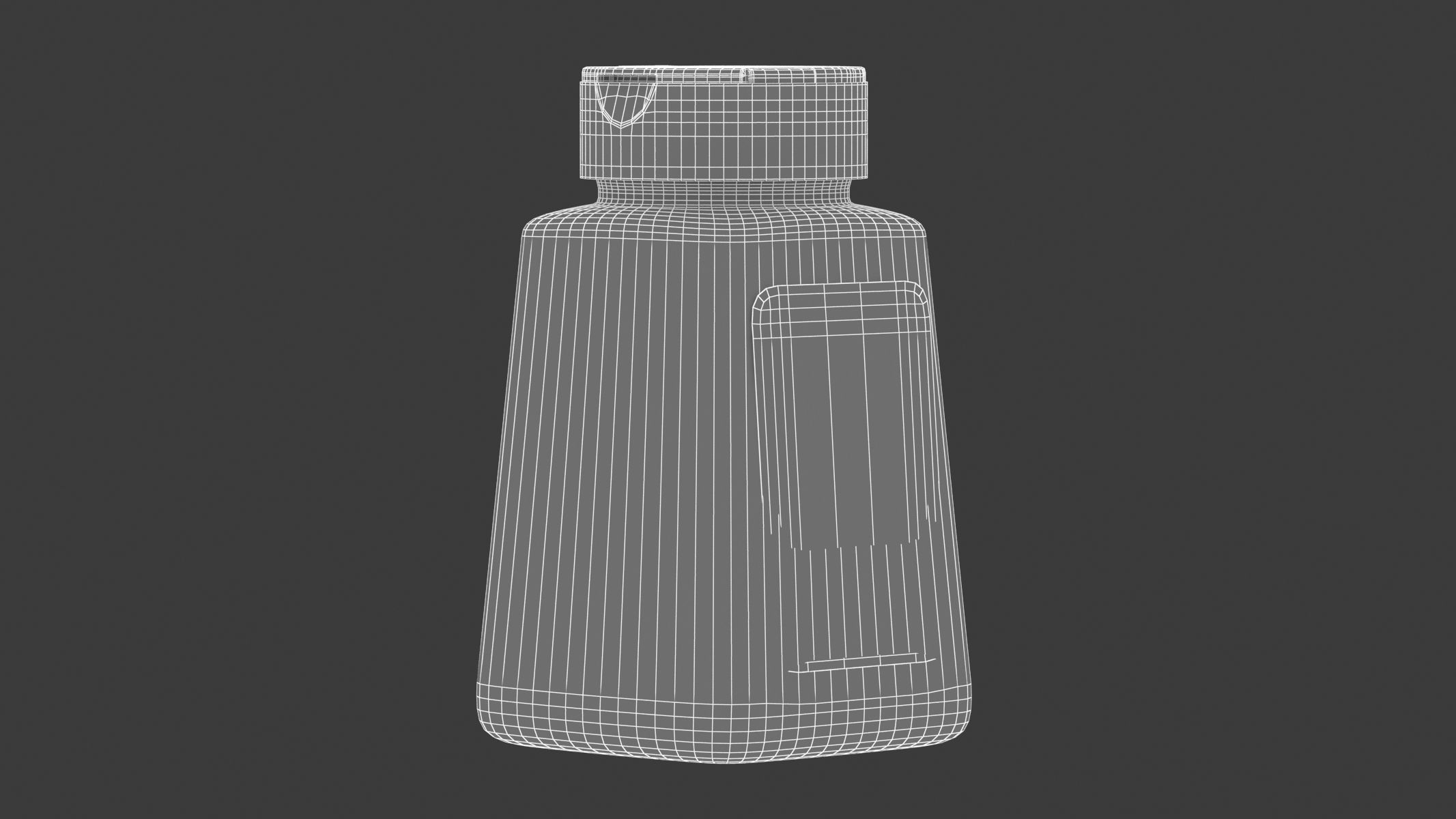 Tebery Bottle 02 Red 3D model_6