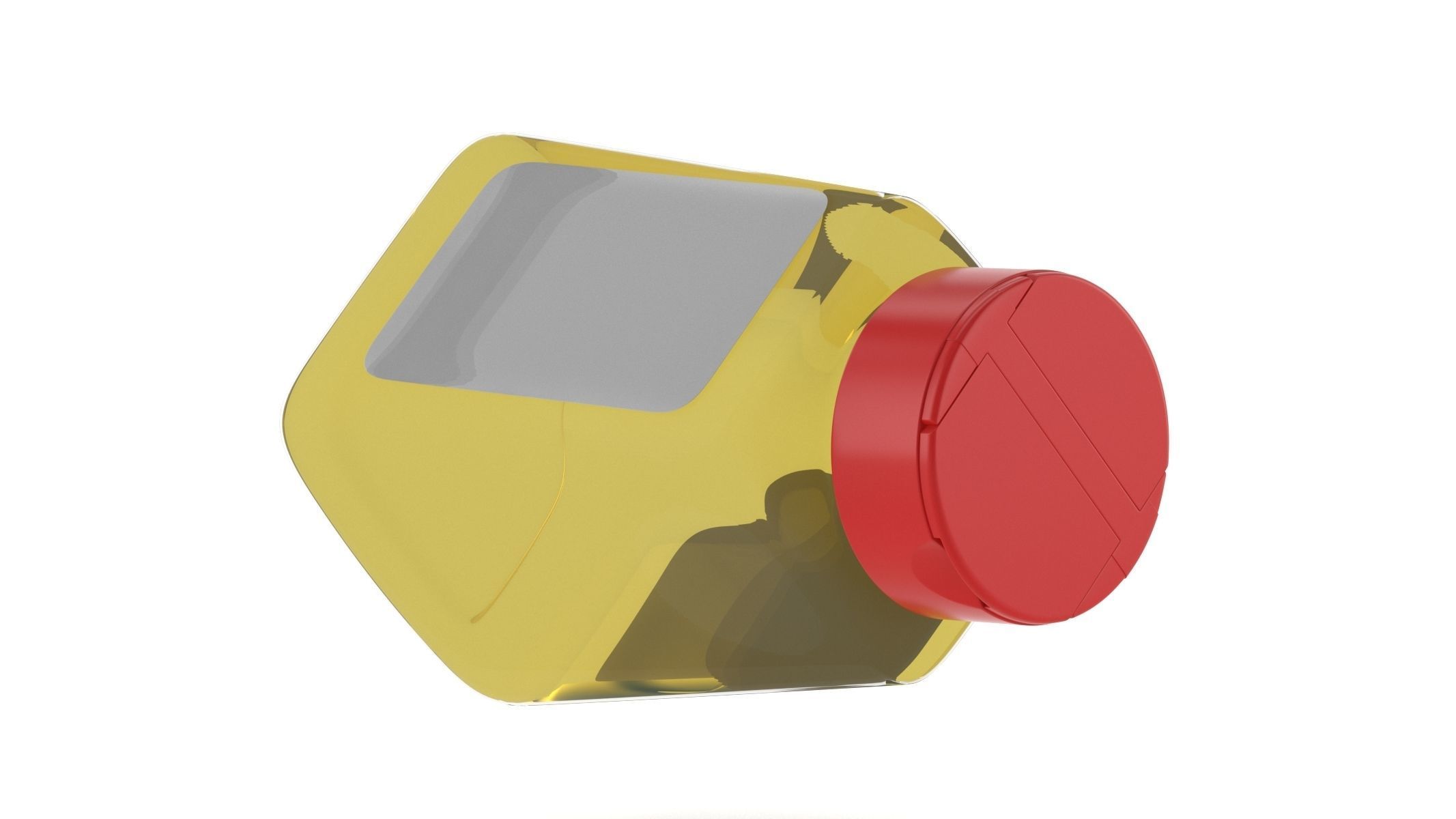 Tebery Bottle 02 Red 3D model_3