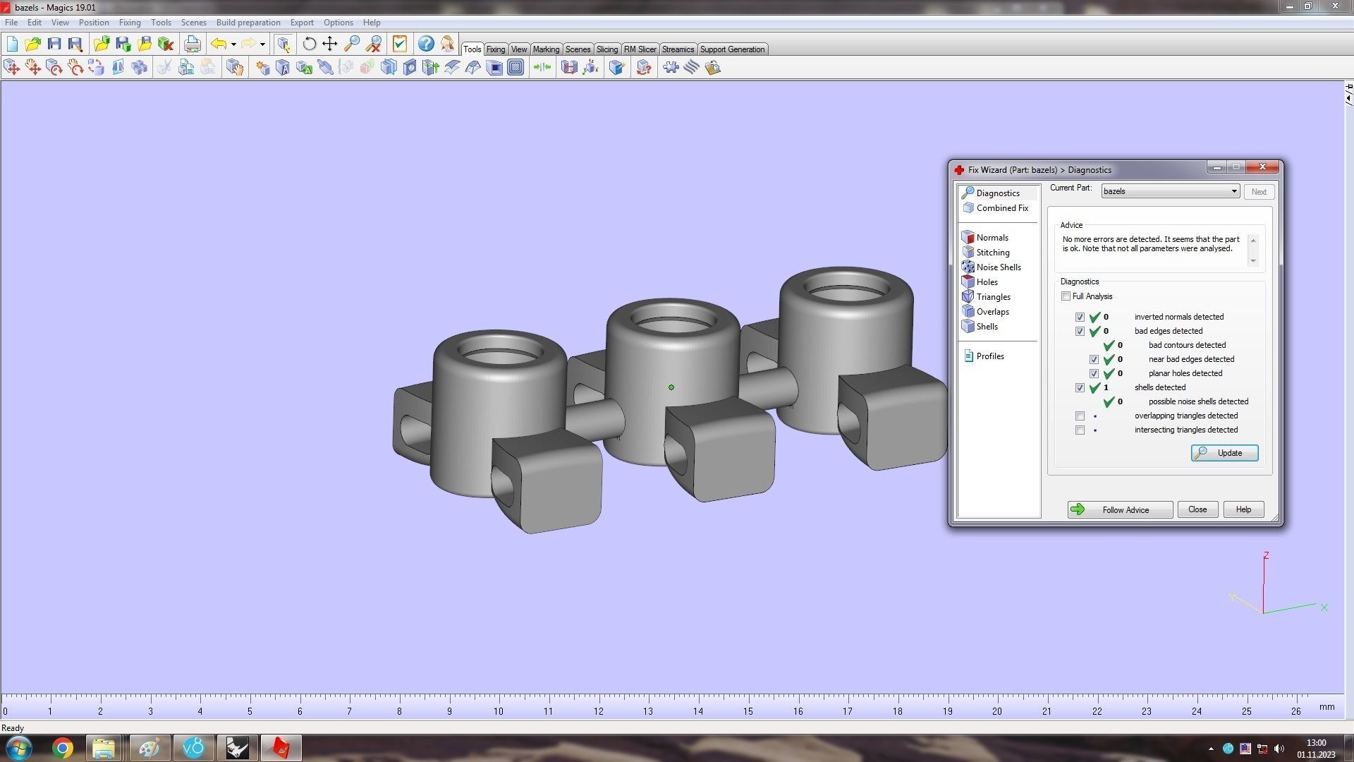 3 Diamond move Paved Romane Ring 3D print model_13