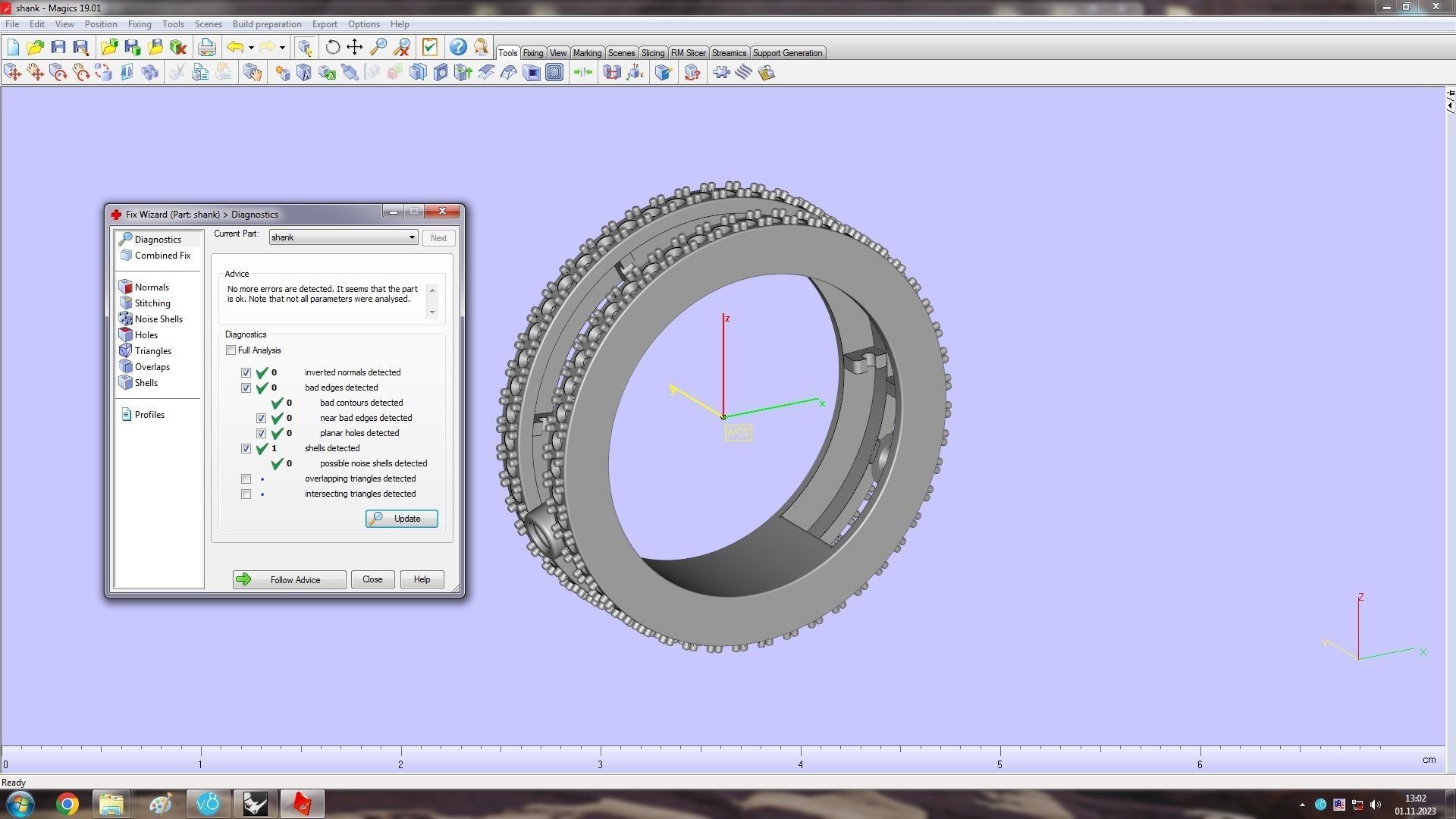 3 Diamond move Paved Romane Ring 3D print model_14