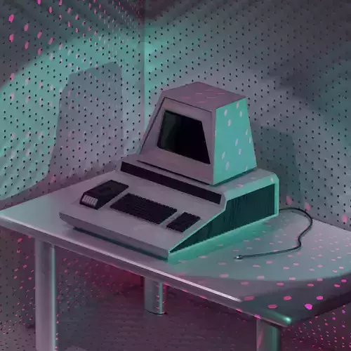 Futuristic computer Free low-poly 3D model Futuristic computer Free low-poly 3D model