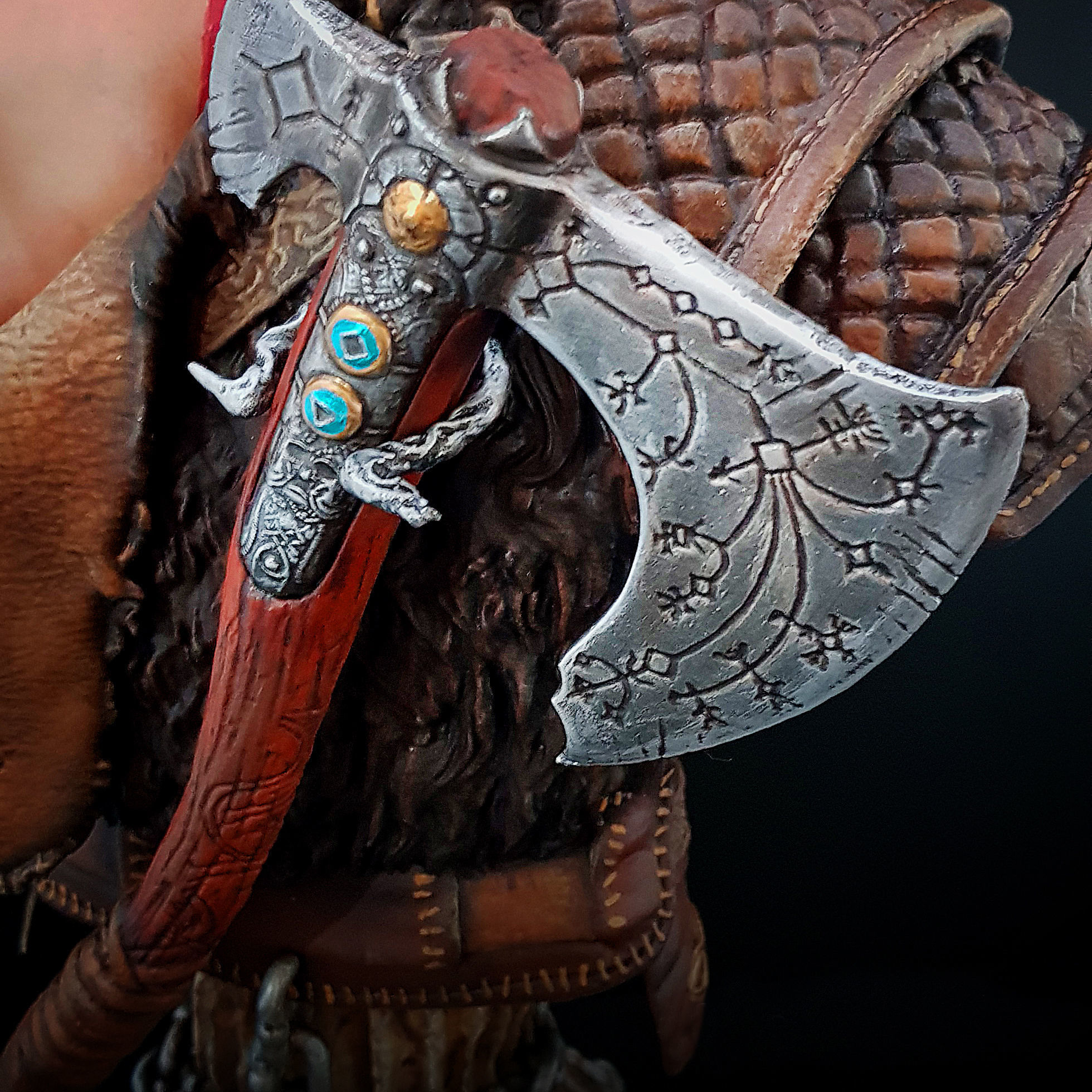 Kratos - God of War - Bust 3D print model_3