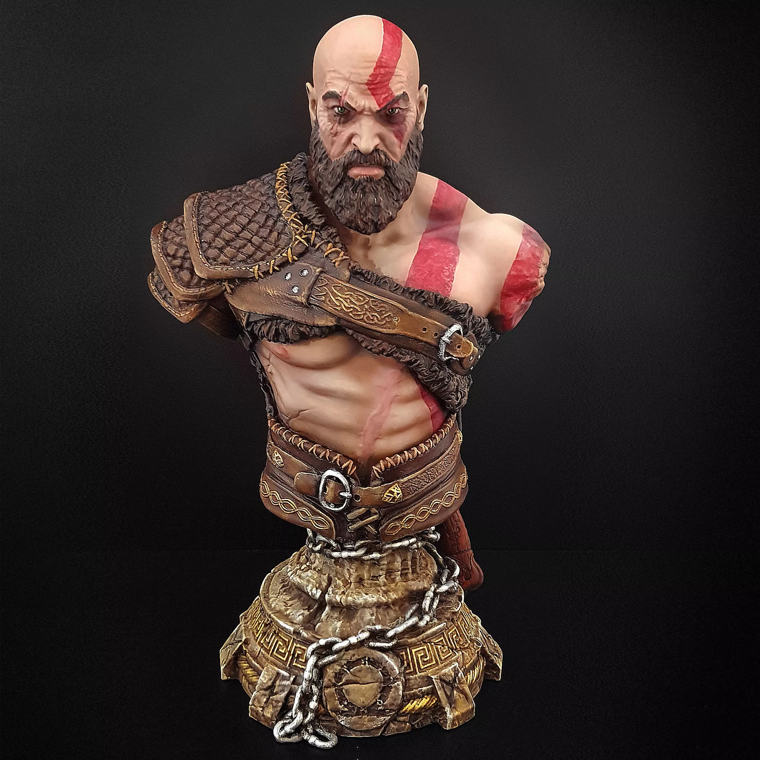 Kratos - God of War - Bust 3D print model_0