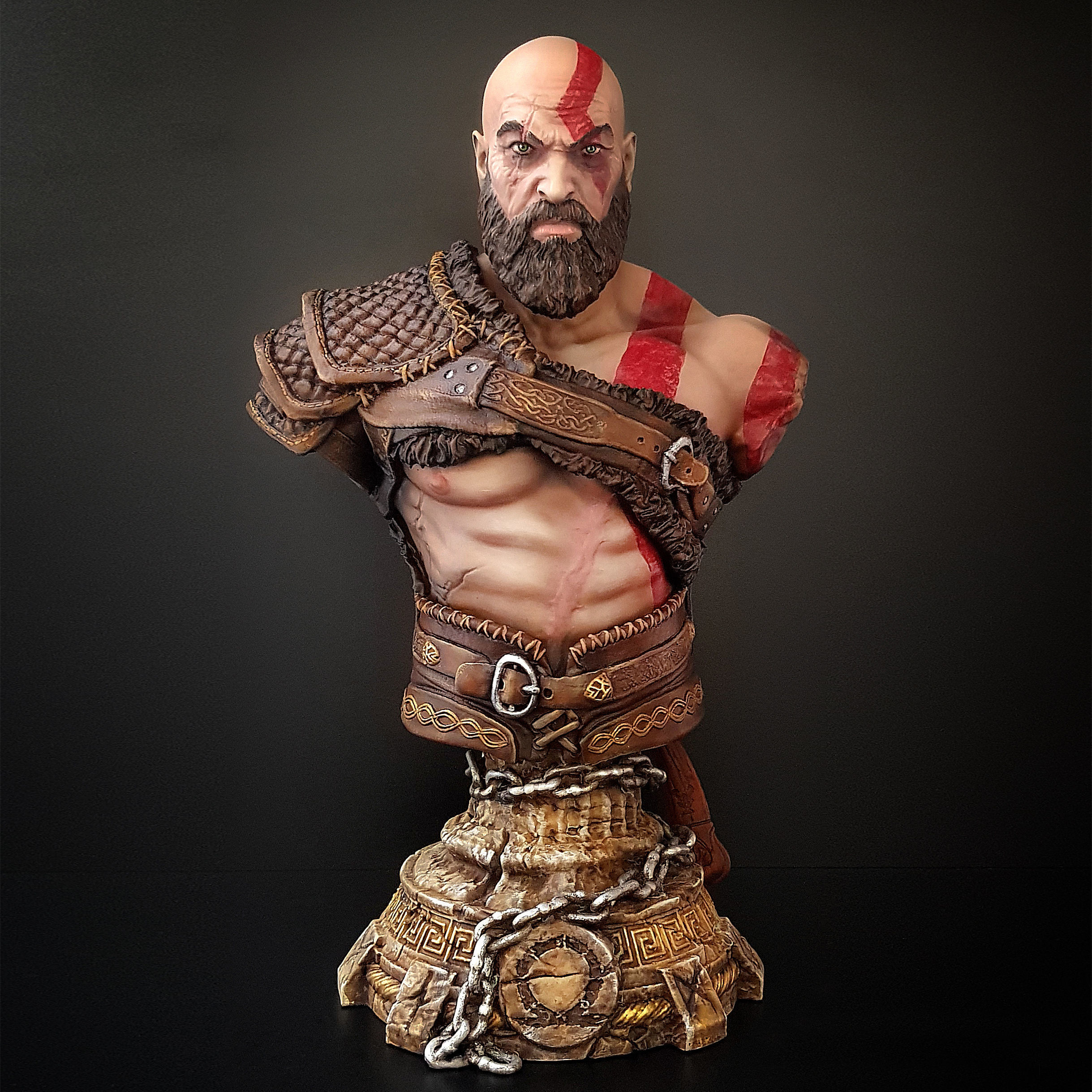 Kratos - God of War - Bust 3D print model_4