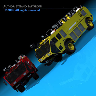 Airport firetruck 3D model_6