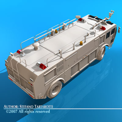 Airport firetruck 3D model_12