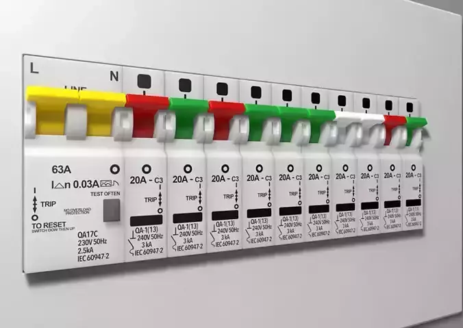 Electrical Distribution Board 3D model