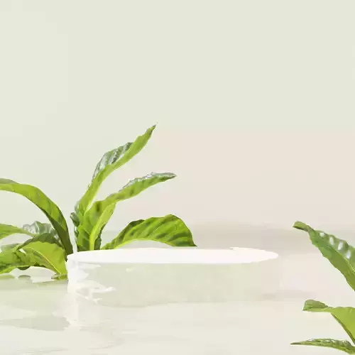 Podium for showcasing natural goods