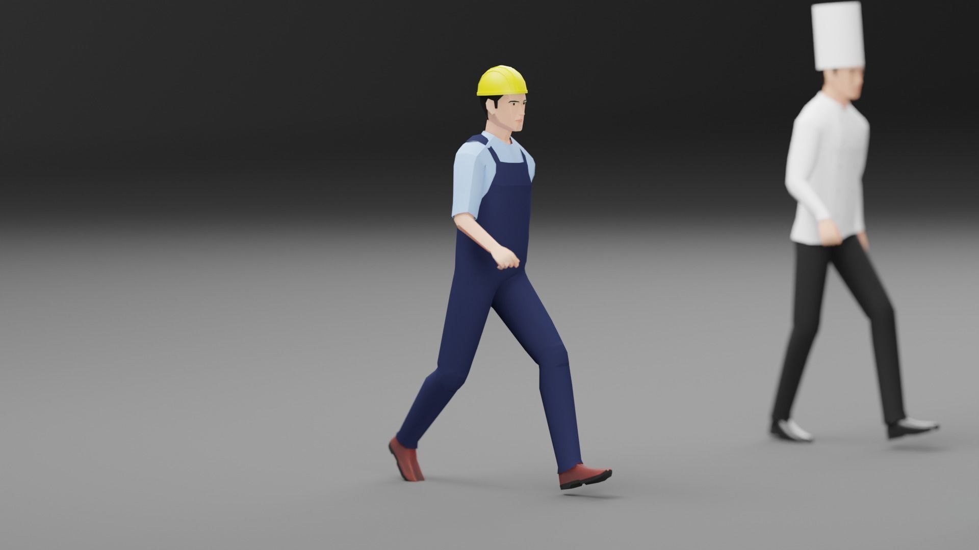 Male Pack 02 - Lowpoly - Rigged Low-poly 3D model_10