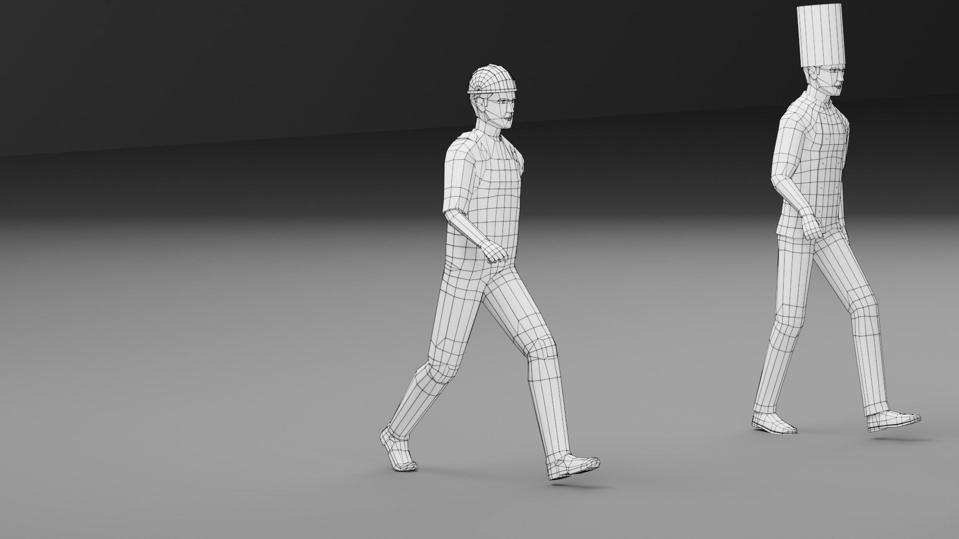 Male Pack 02 - Lowpoly - Rigged Low-poly 3D model_11