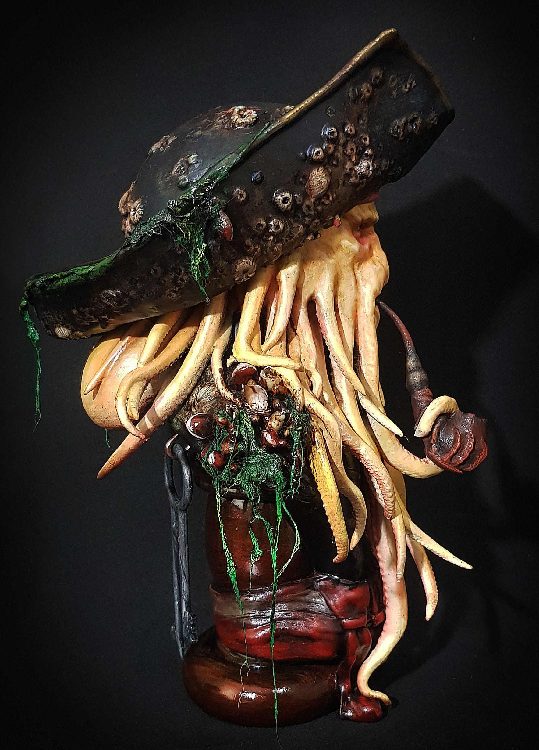 Davy Jones Bust - Pirates of the Caribbean 3D print model_1