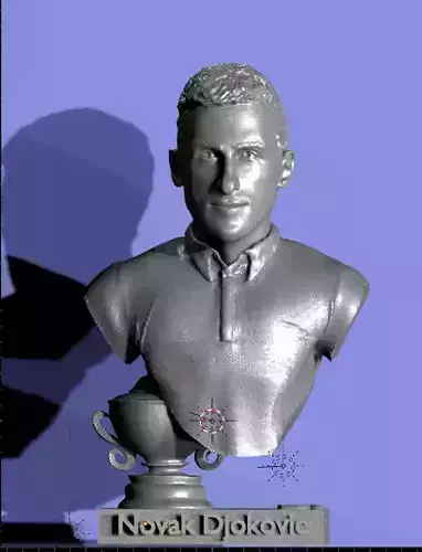 Novak Djokovic tenista profesional serbio 3D print model