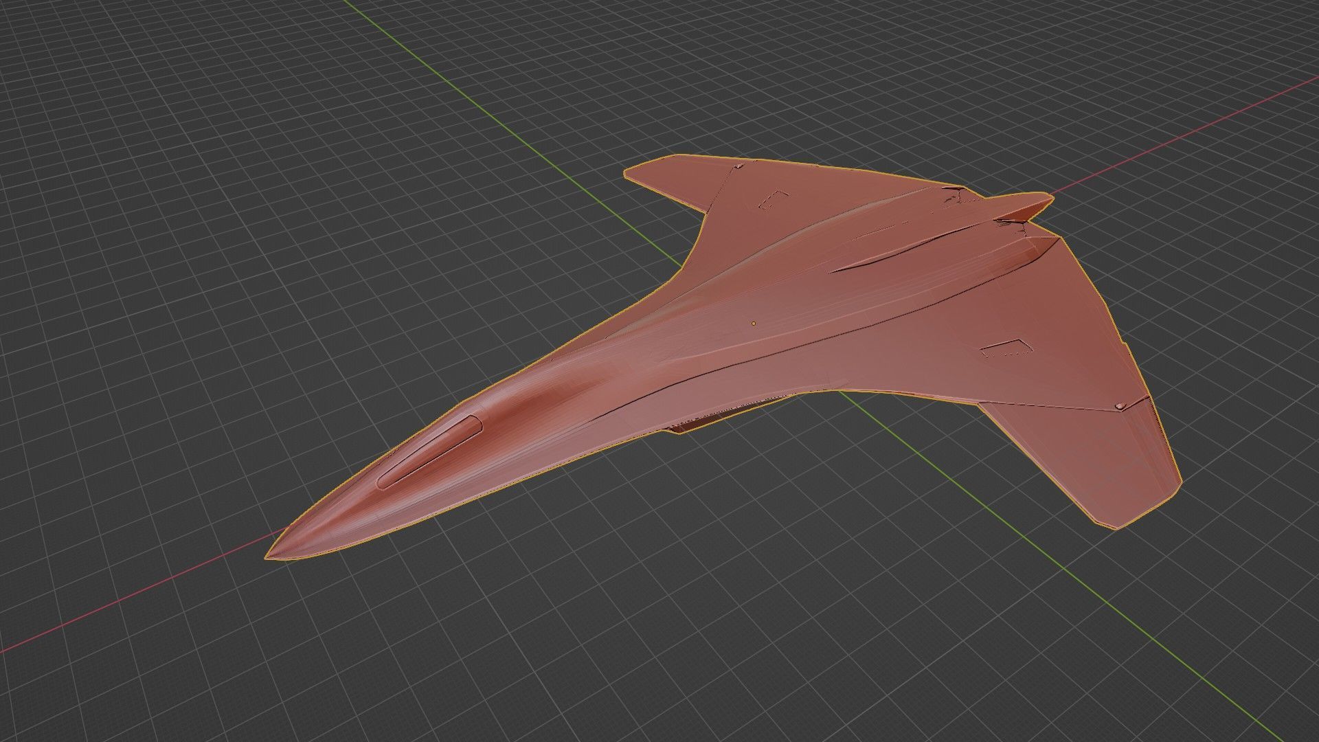 Lockheed NGAD deux - concept fighter Low-poly 3D model_5