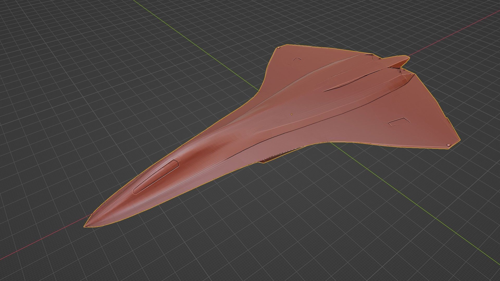 Lockheed NGAD deux - concept fighter Low-poly 3D model_4