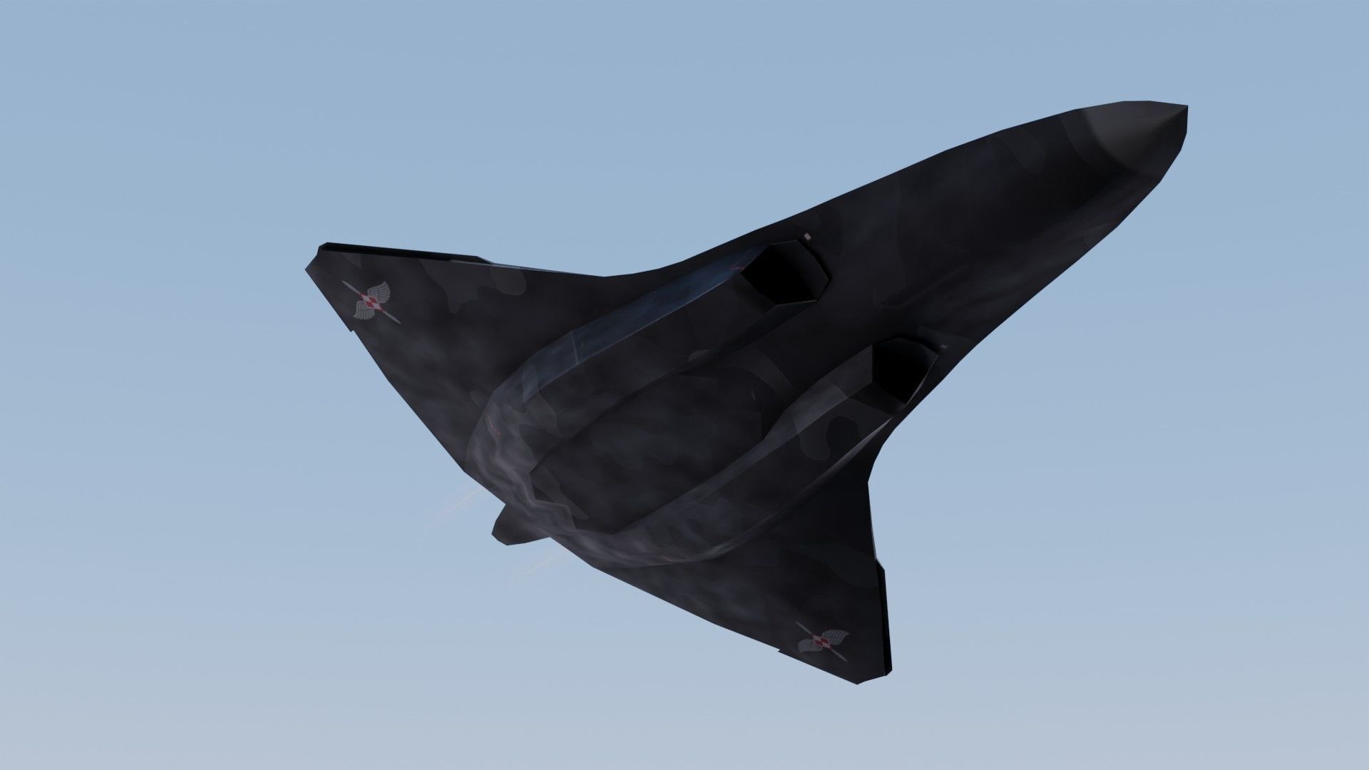 Lockheed NGAD deux - concept fighter Low-poly 3D model_13