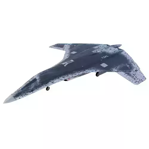 Lockheed NGAD deux - concept fighter Low-poly 3D model