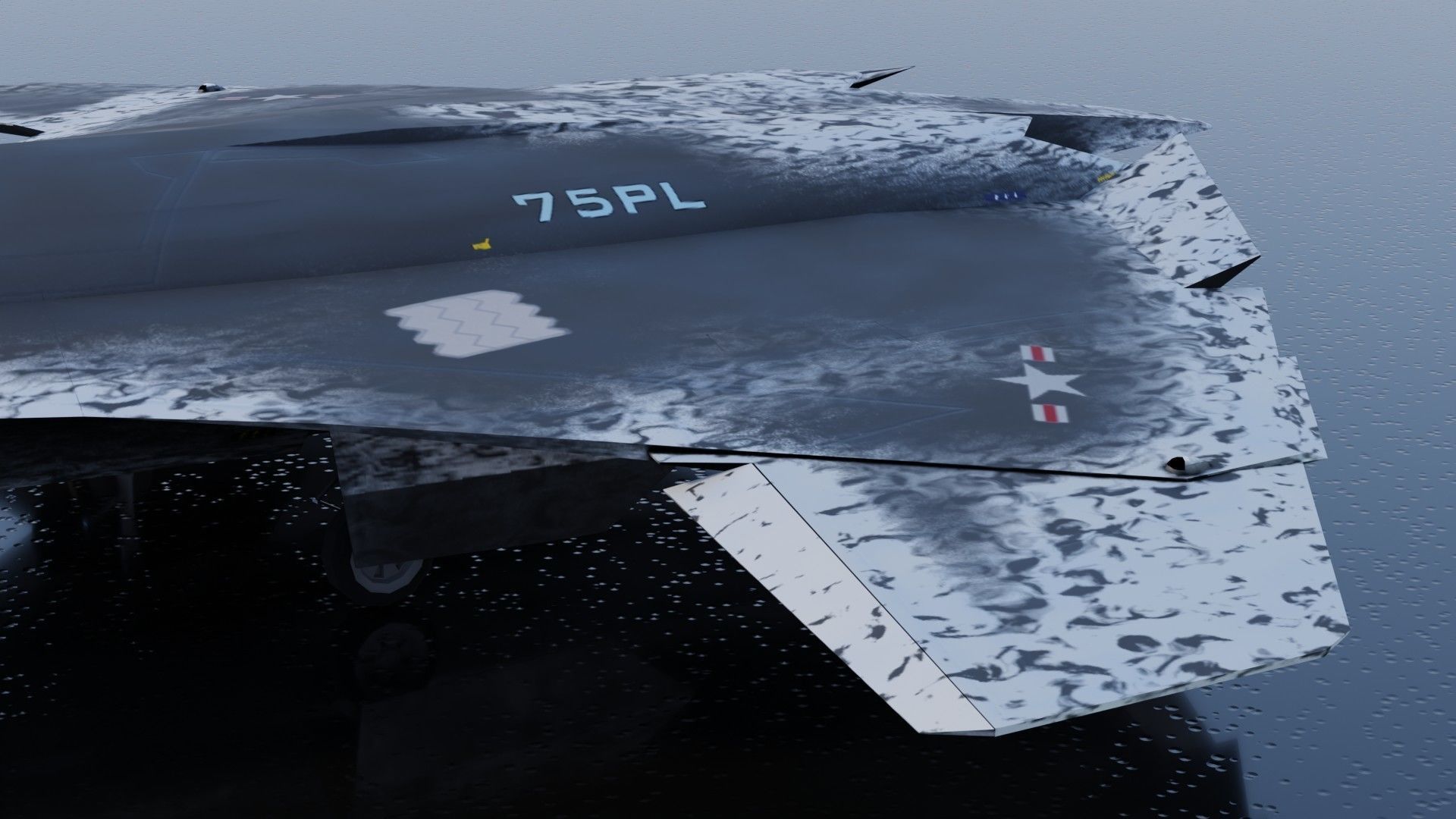 Lockheed NGAD deux - concept fighter Low-poly 3D model_23