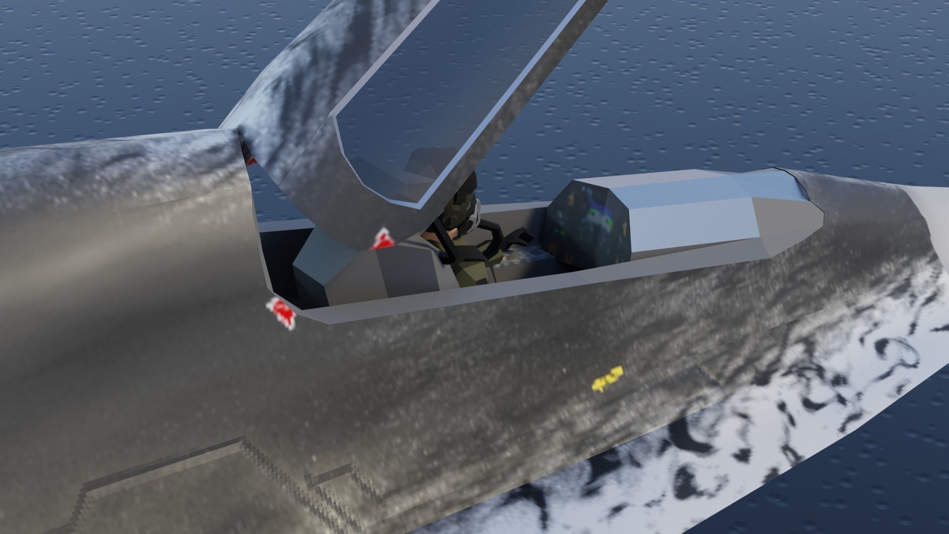 Lockheed NGAD deux - concept fighter Low-poly 3D model_26