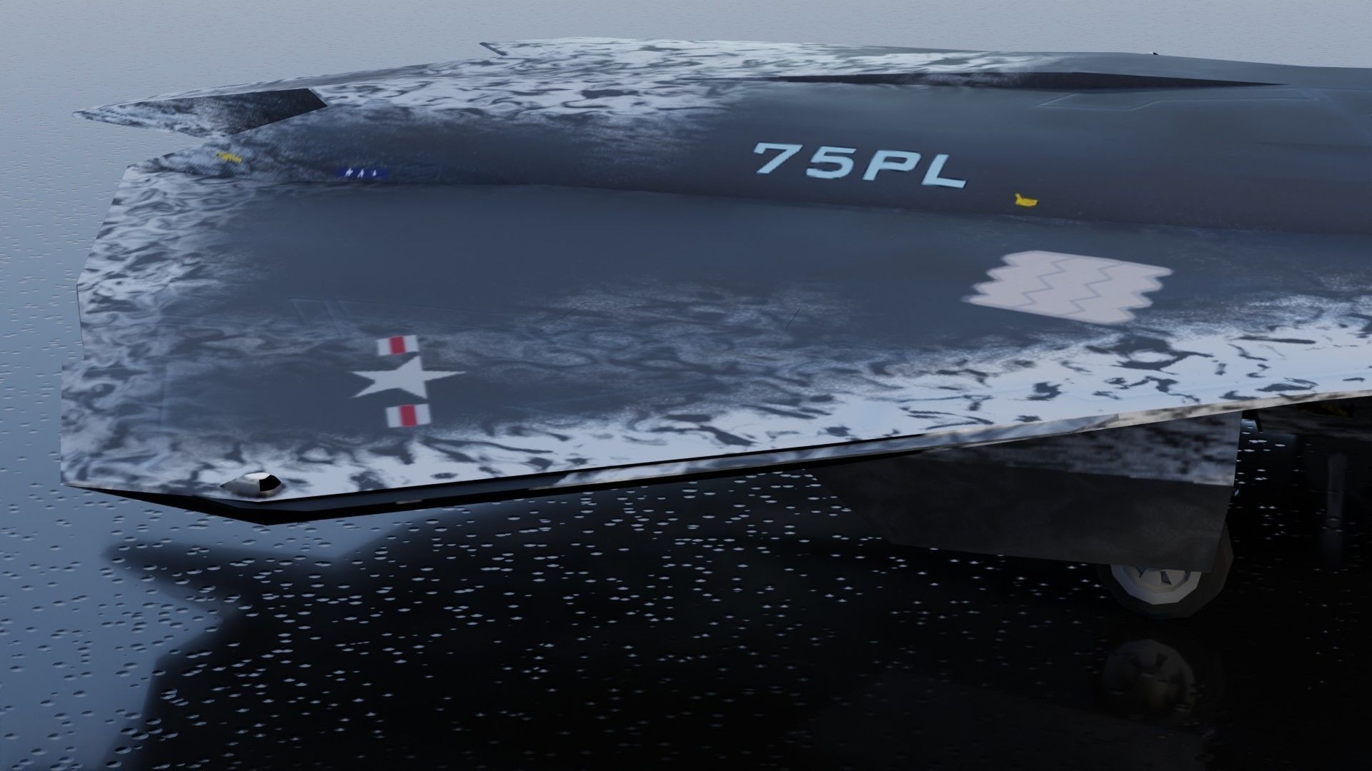 Lockheed NGAD deux - concept fighter Low-poly 3D model_25