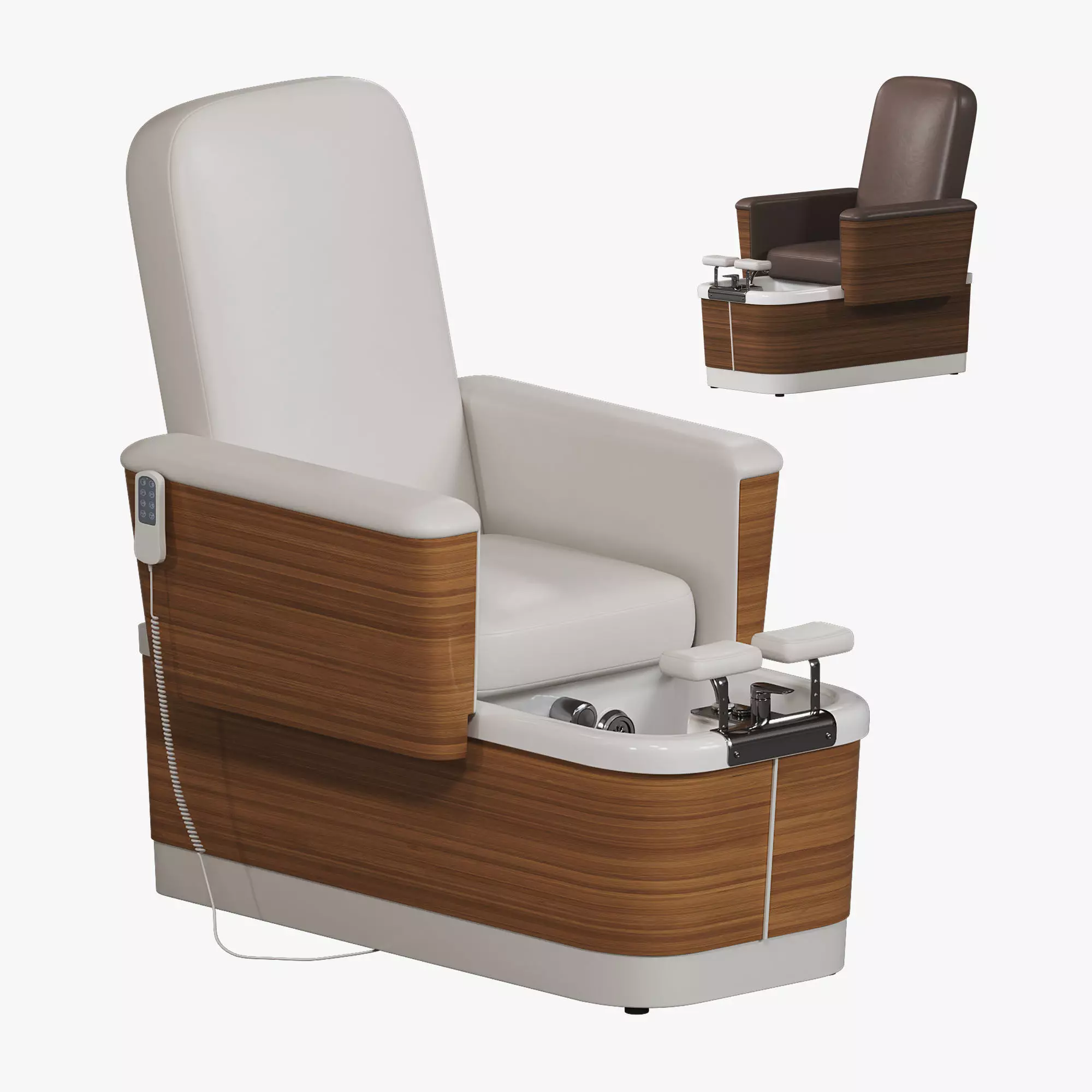 Pedicure chair FOOT DREAM LUXURY Low-poly 3D model_0