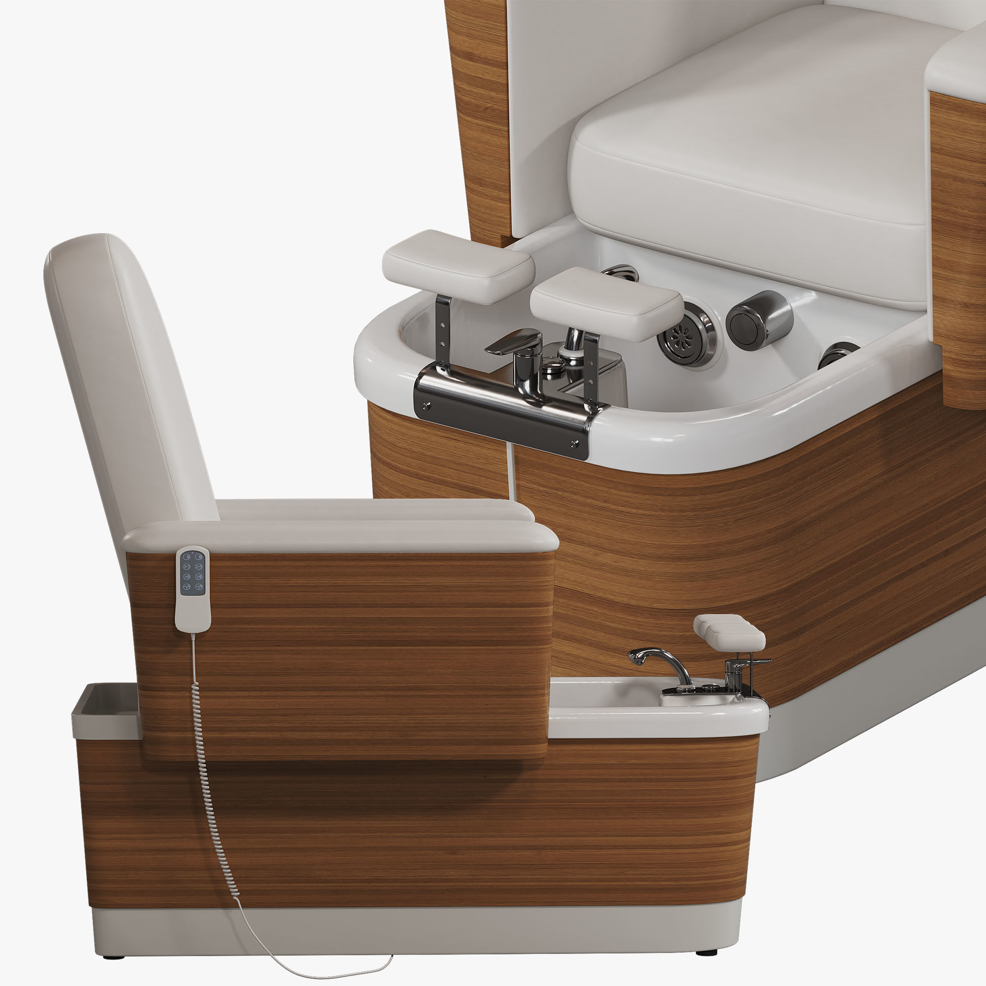 Pedicure chair FOOT DREAM LUXURY Low-poly 3D model_4