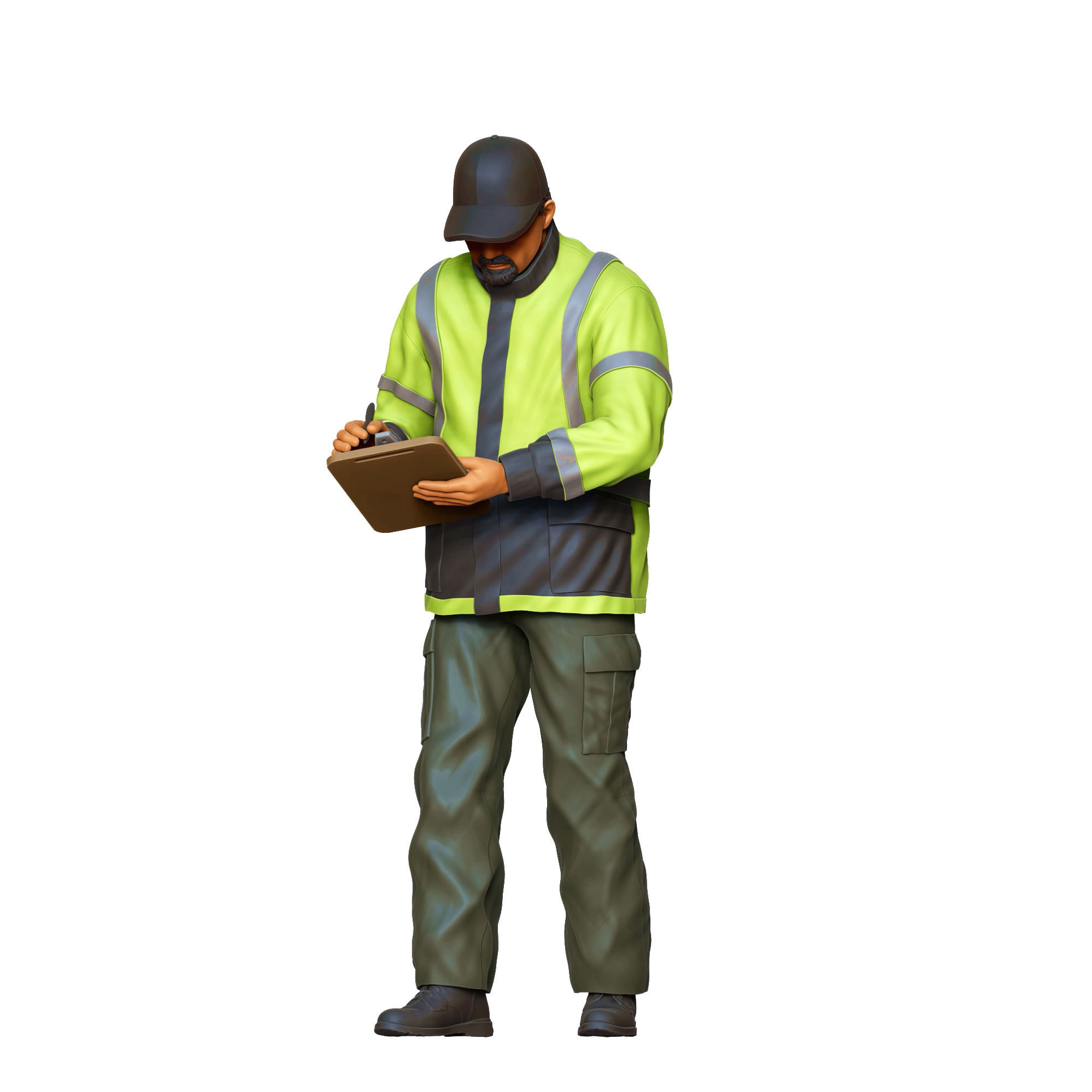 N6 Traffic Police with Clipboard 3D print model_28