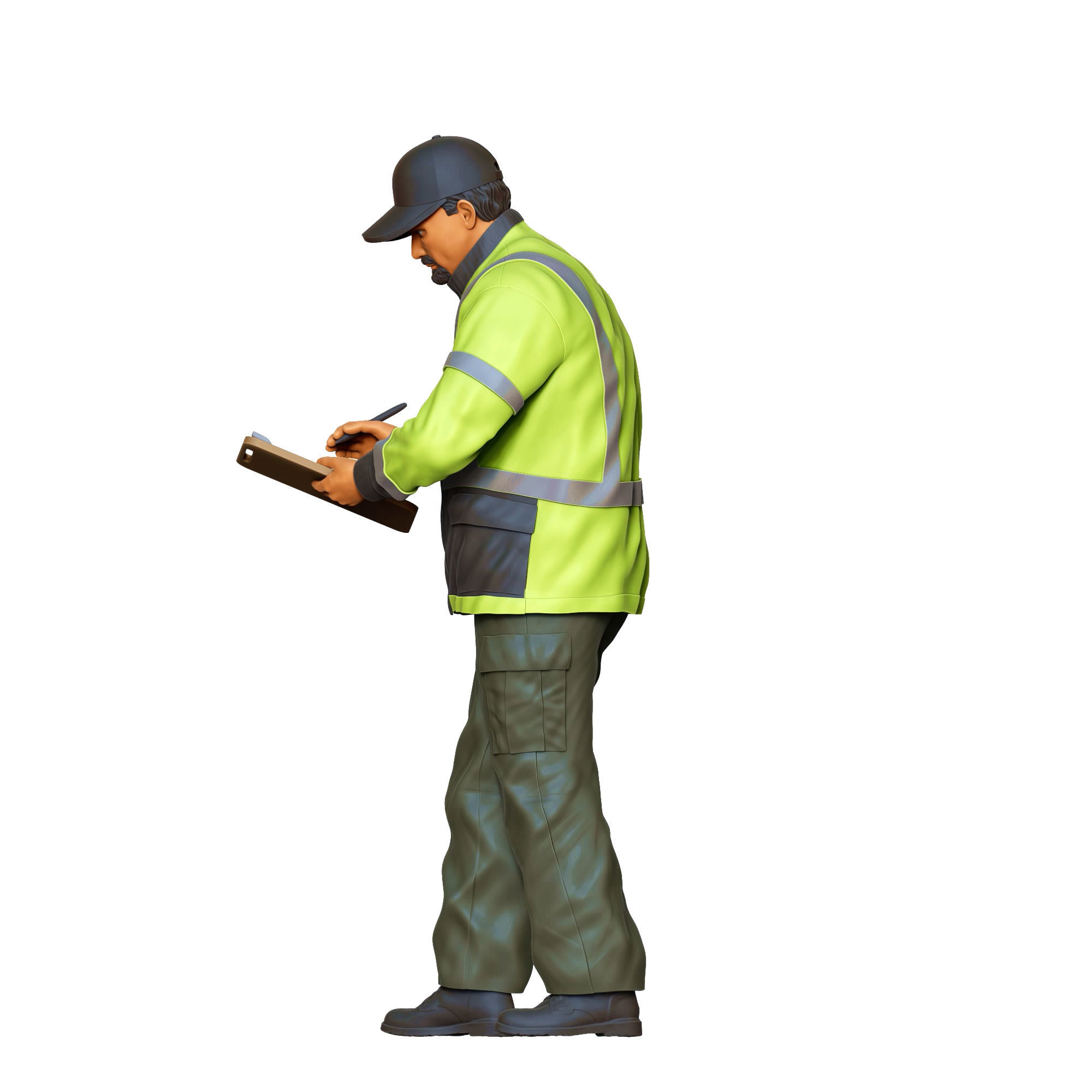 N6 Traffic Police with Clipboard 3D print model_22