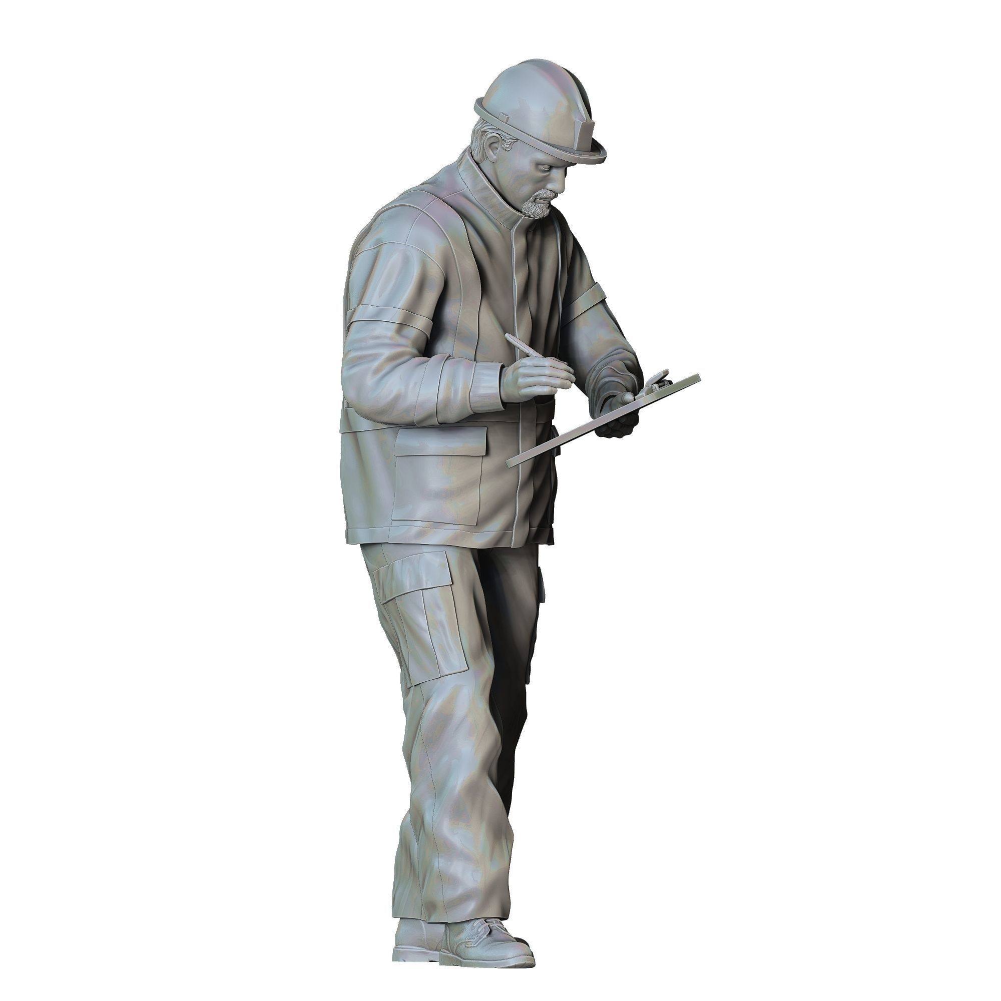N6 Traffic Police with Clipboard 3D print model_35