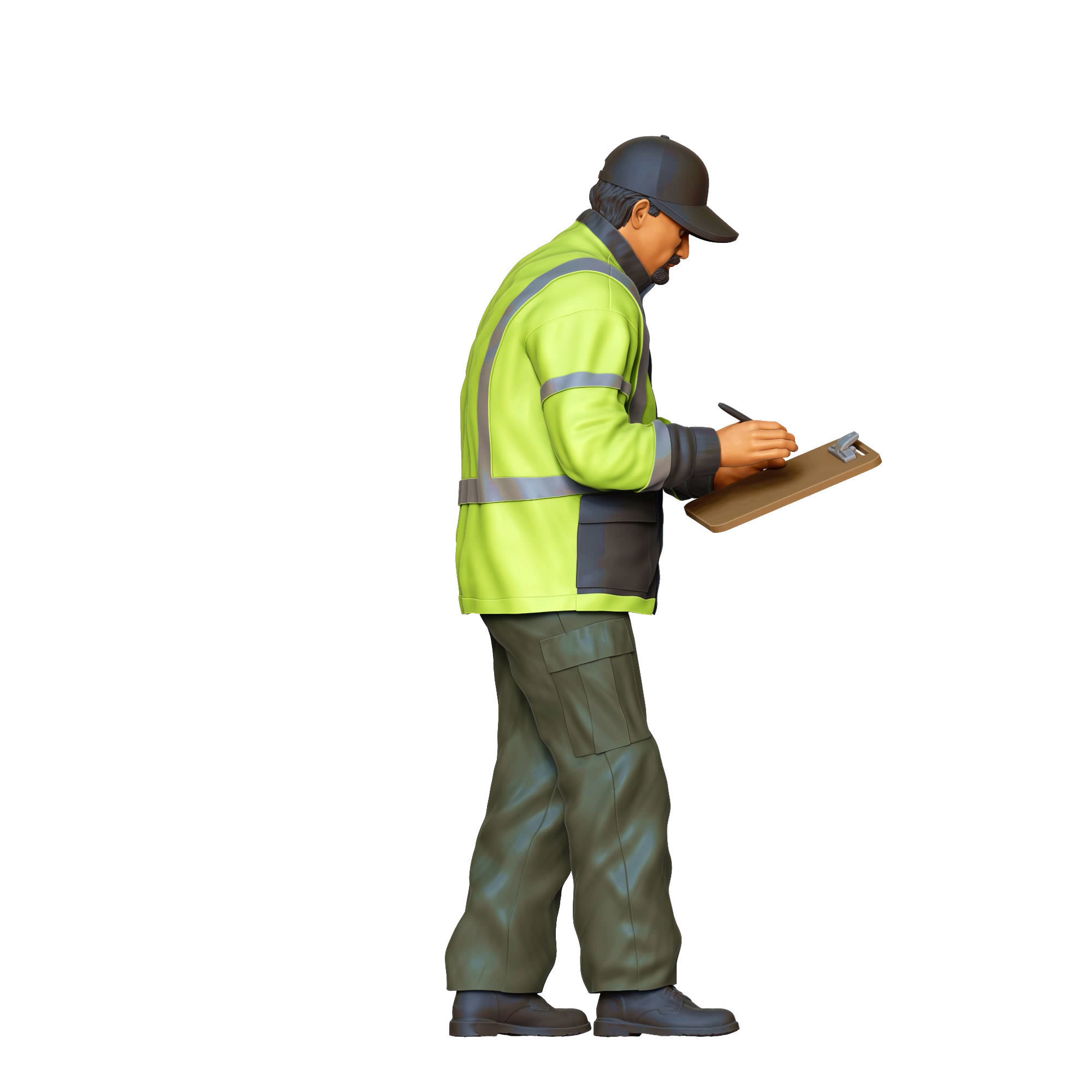 N6 Traffic Police with Clipboard 3D print model_8
