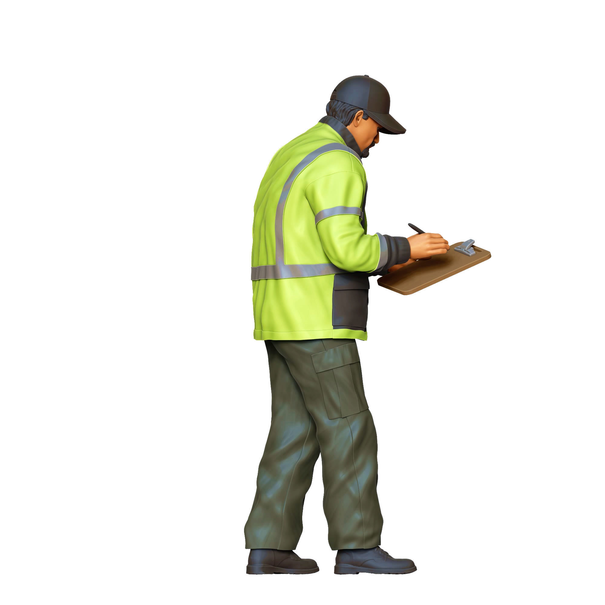 N6 Traffic Police with Clipboard 3D print model_9