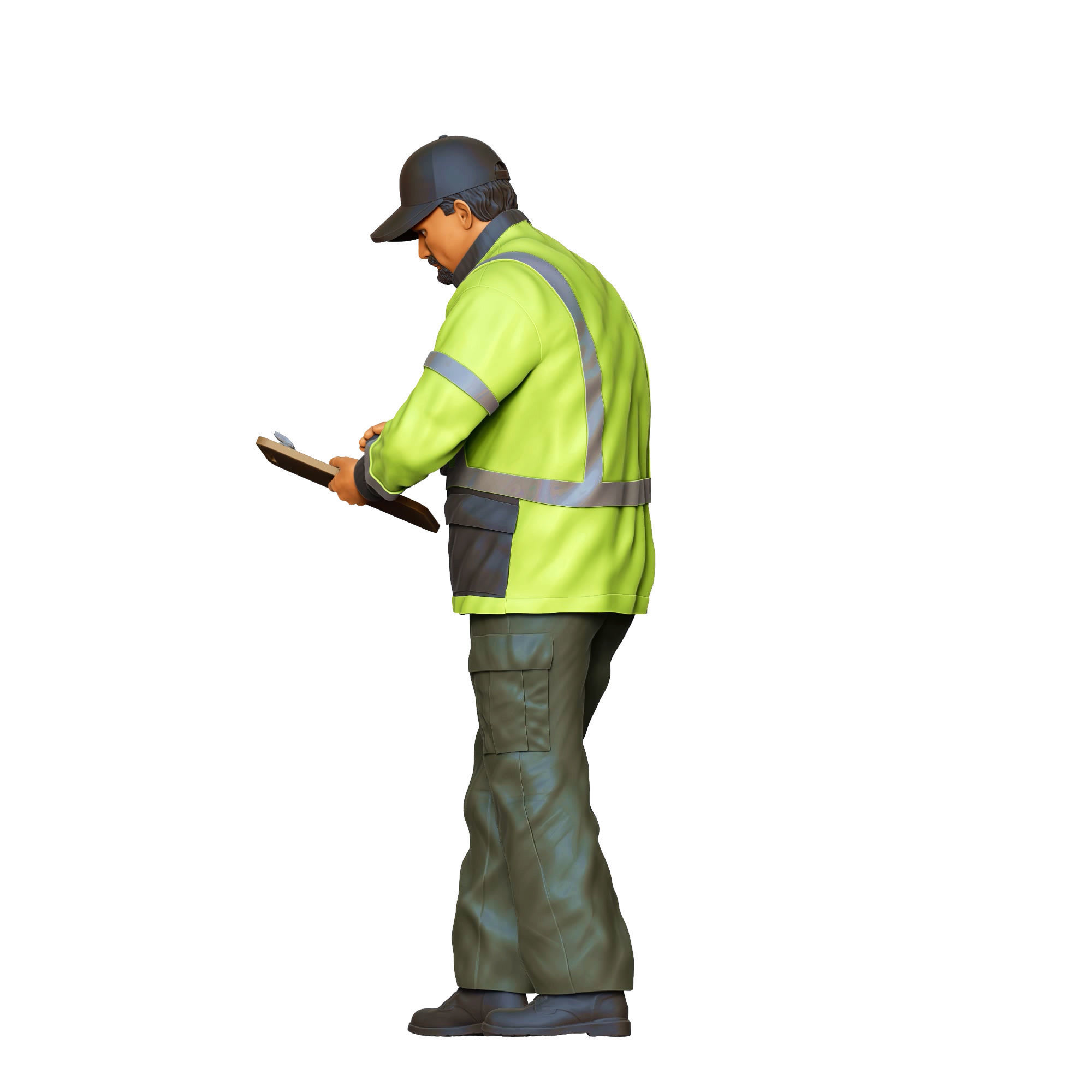 N6 Traffic Police with Clipboard 3D print model_21