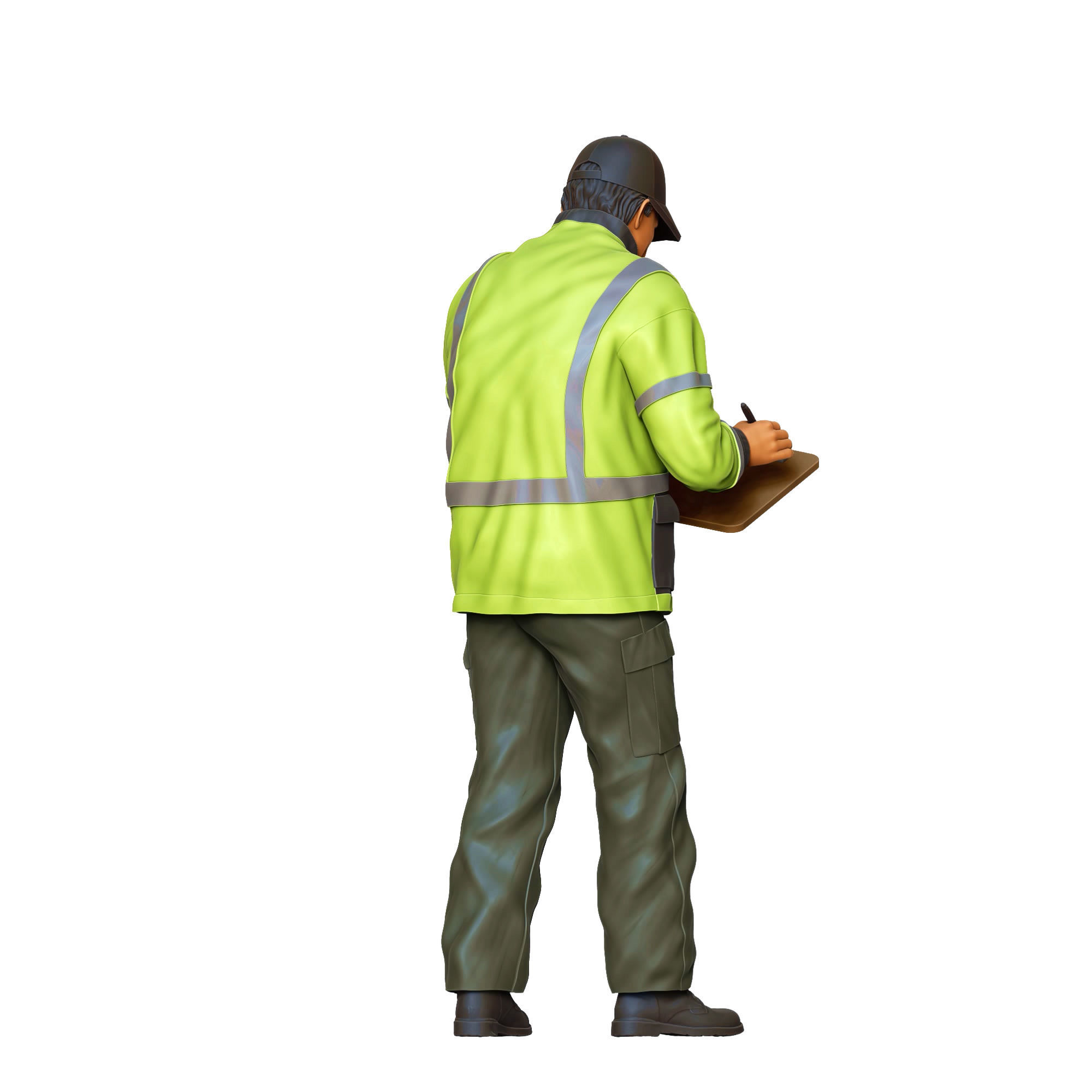 N6 Traffic Police with Clipboard 3D print model_12