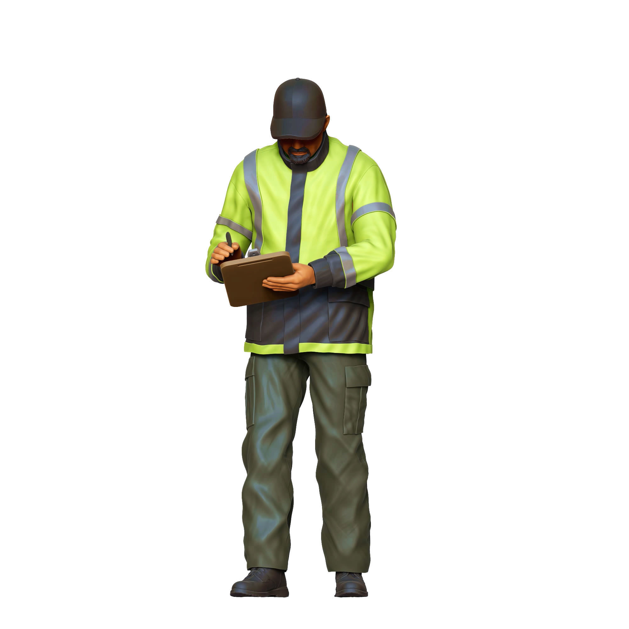 N6 Traffic Police with Clipboard 3D print model_29
