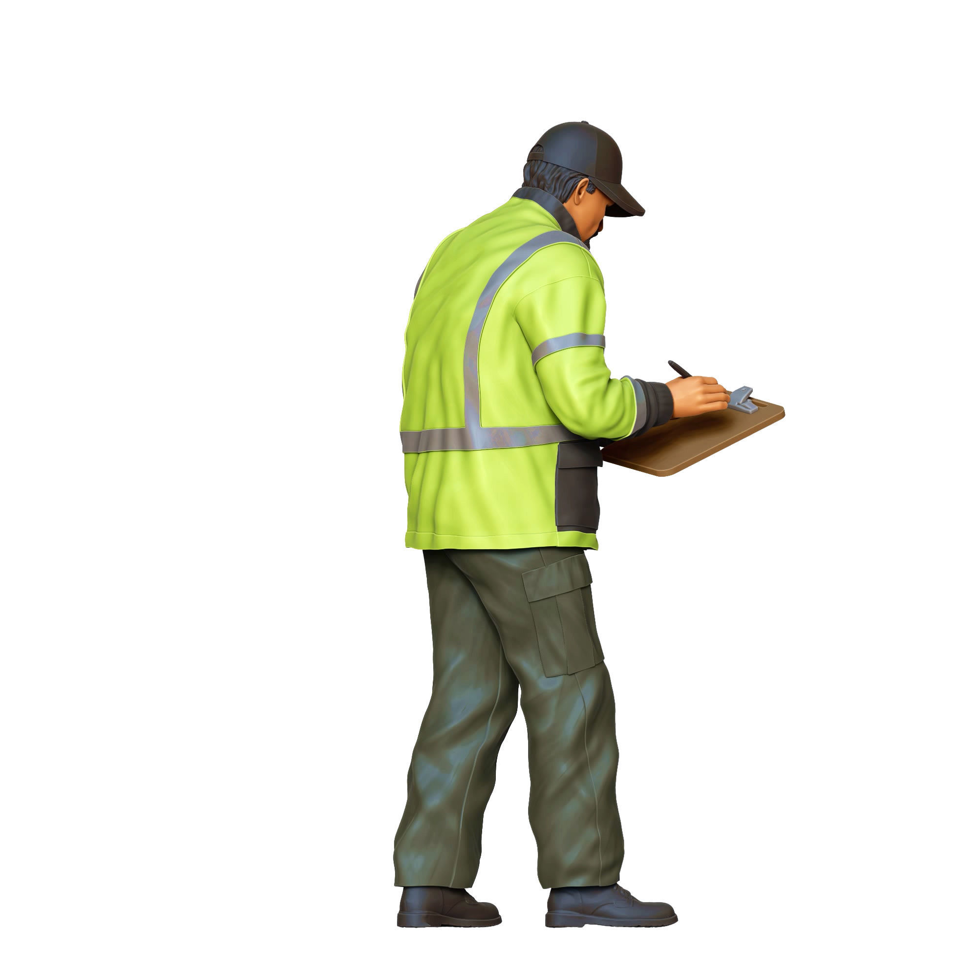 N6 Traffic Police with Clipboard 3D print model_10