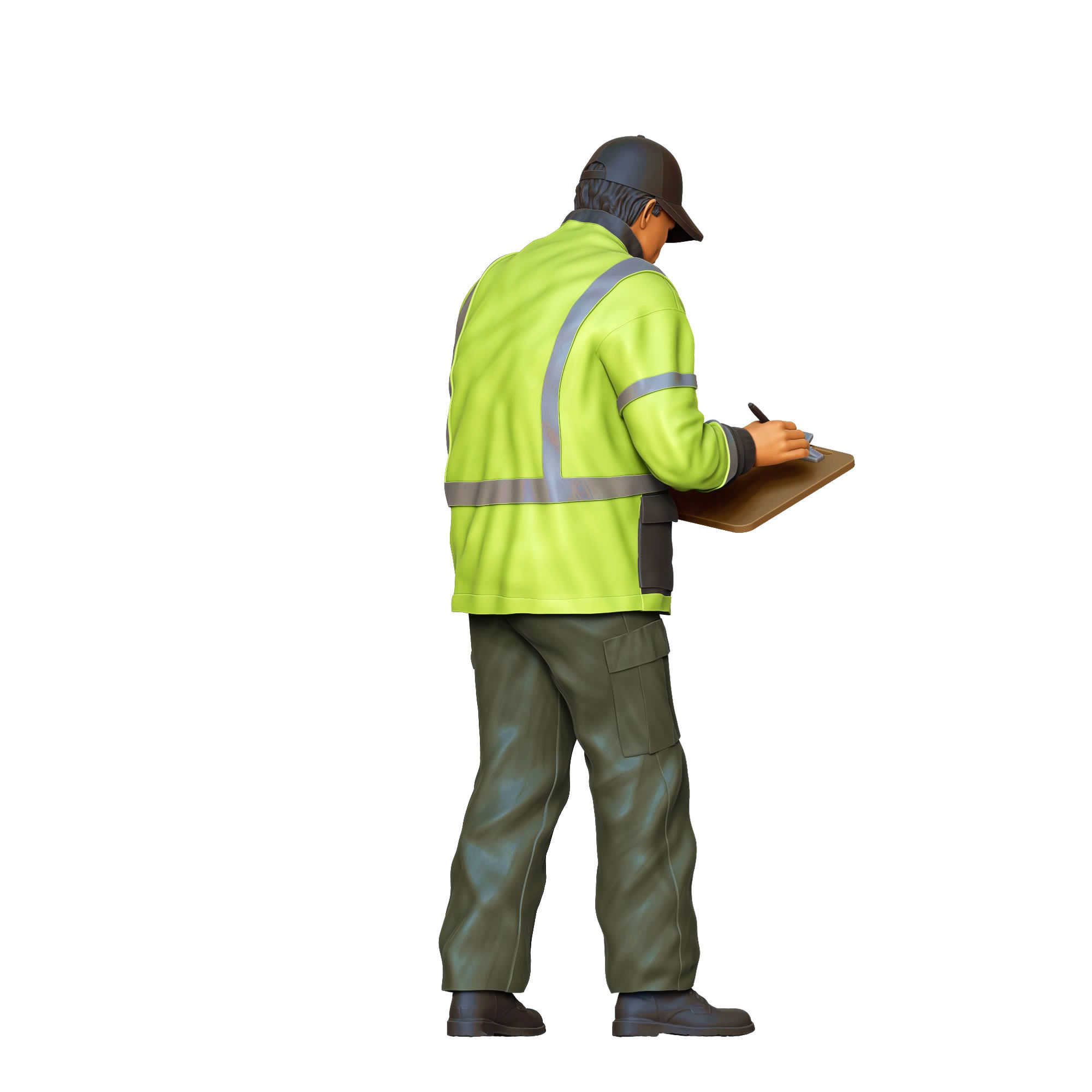 N6 Traffic Police with Clipboard 3D print model_11