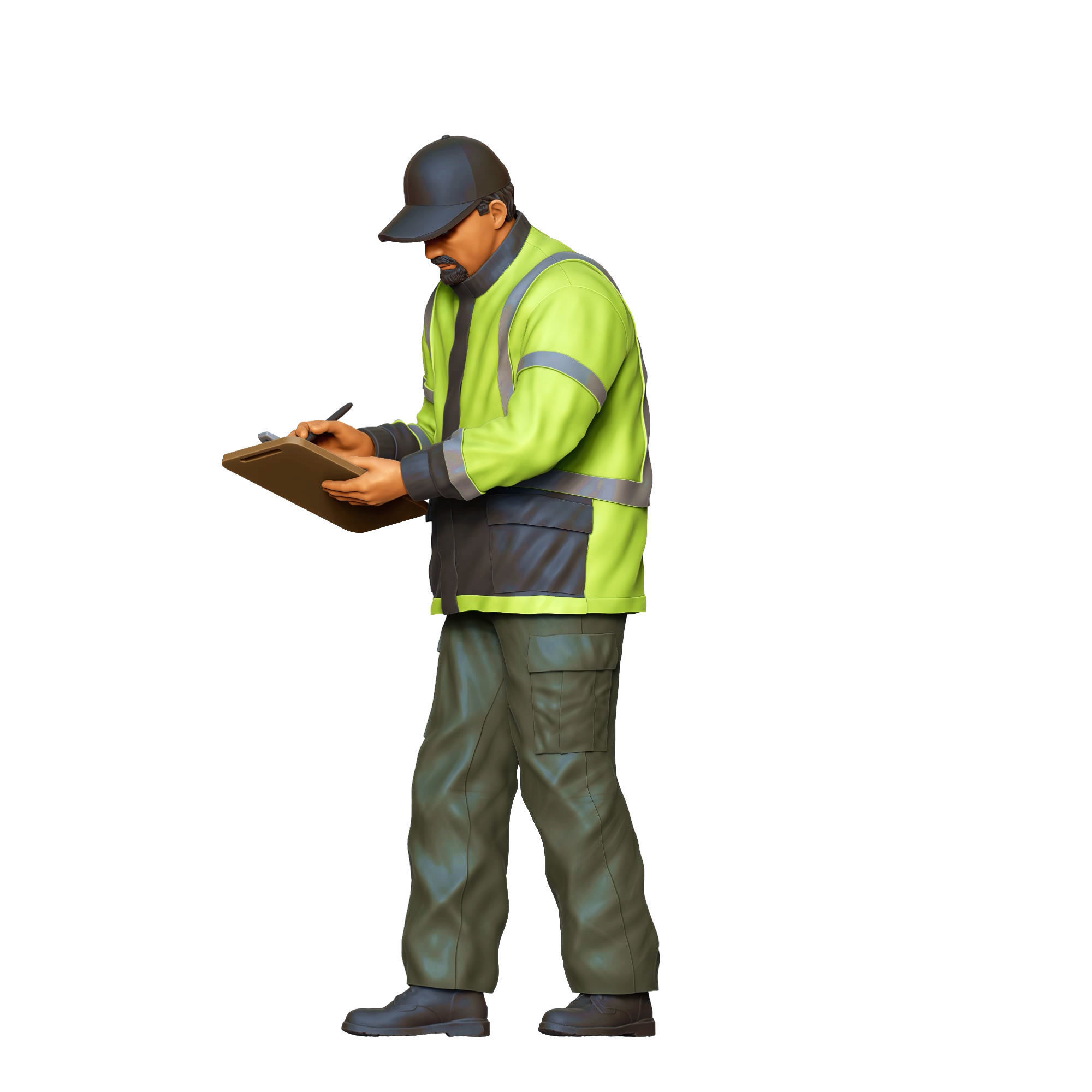 N6 Traffic Police with Clipboard 3D print model_25
