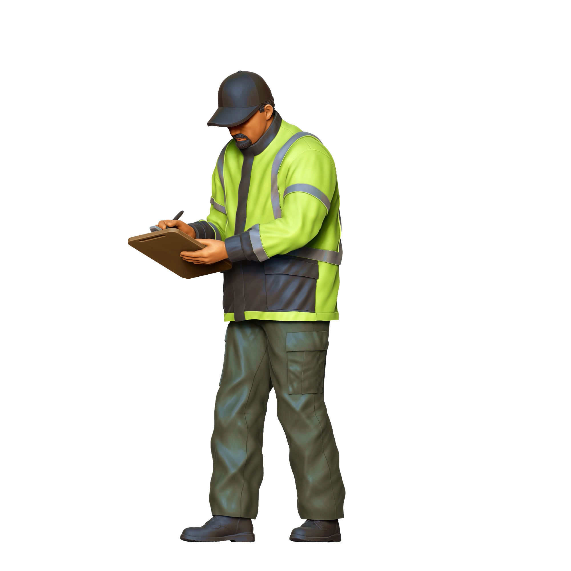N6 Traffic Police with Clipboard 3D print model_26