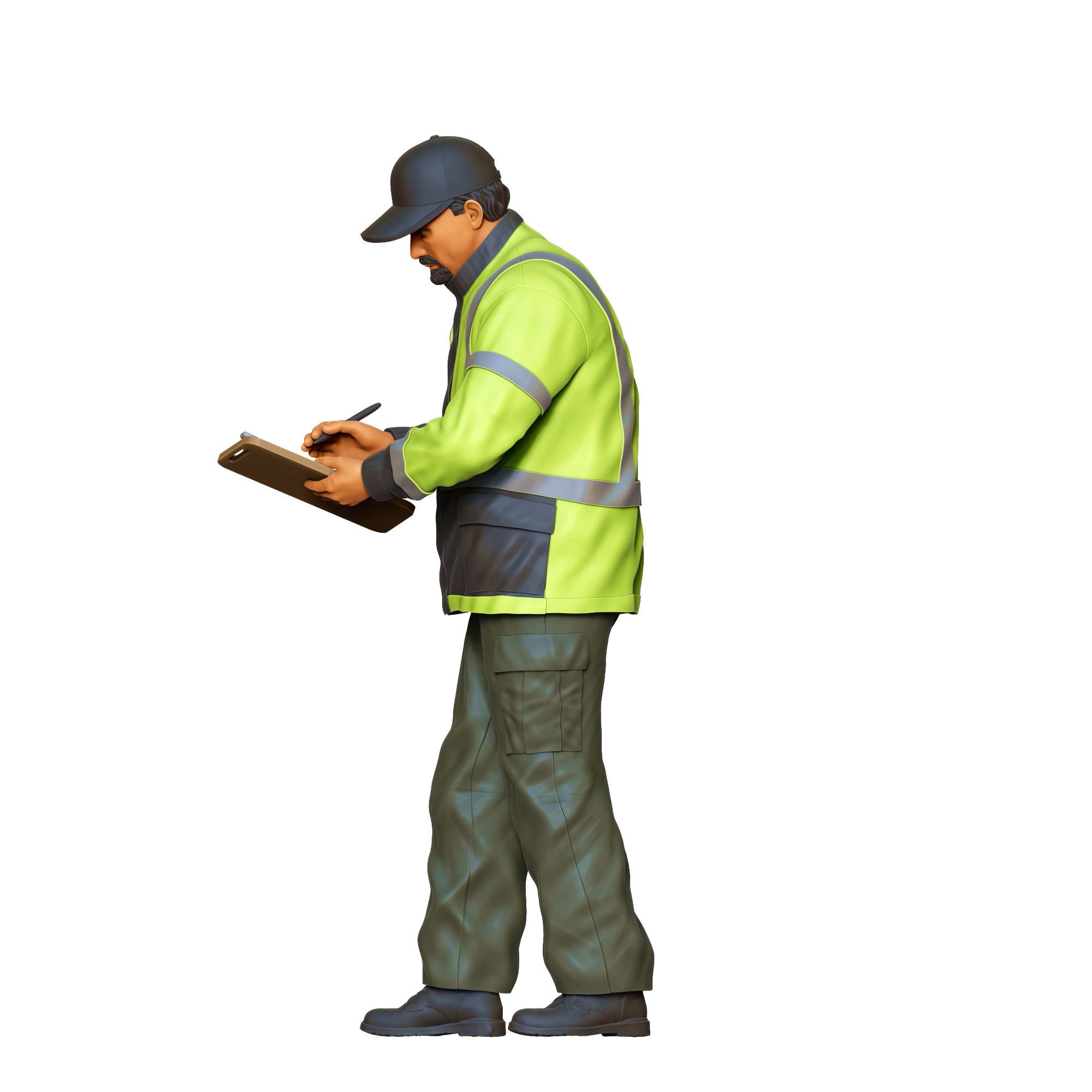 N6 Traffic Police with Clipboard 3D print model_23