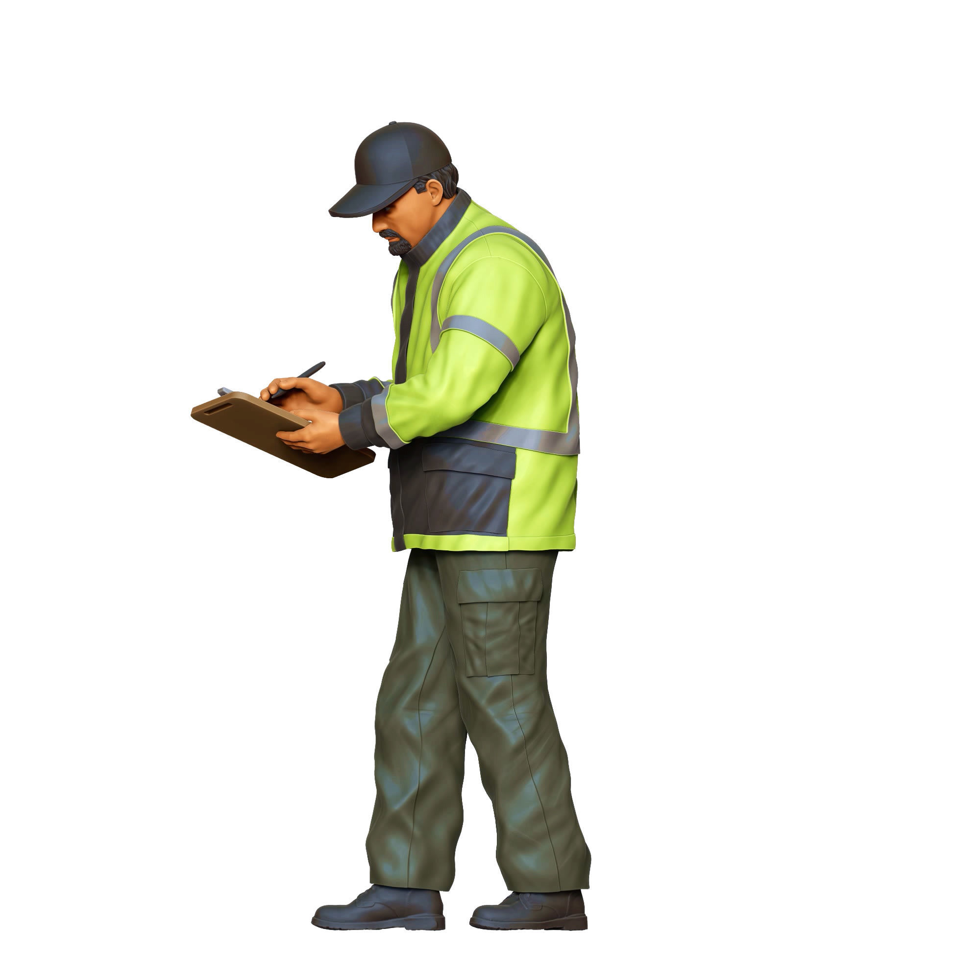 N6 Traffic Police with Clipboard 3D print model_24