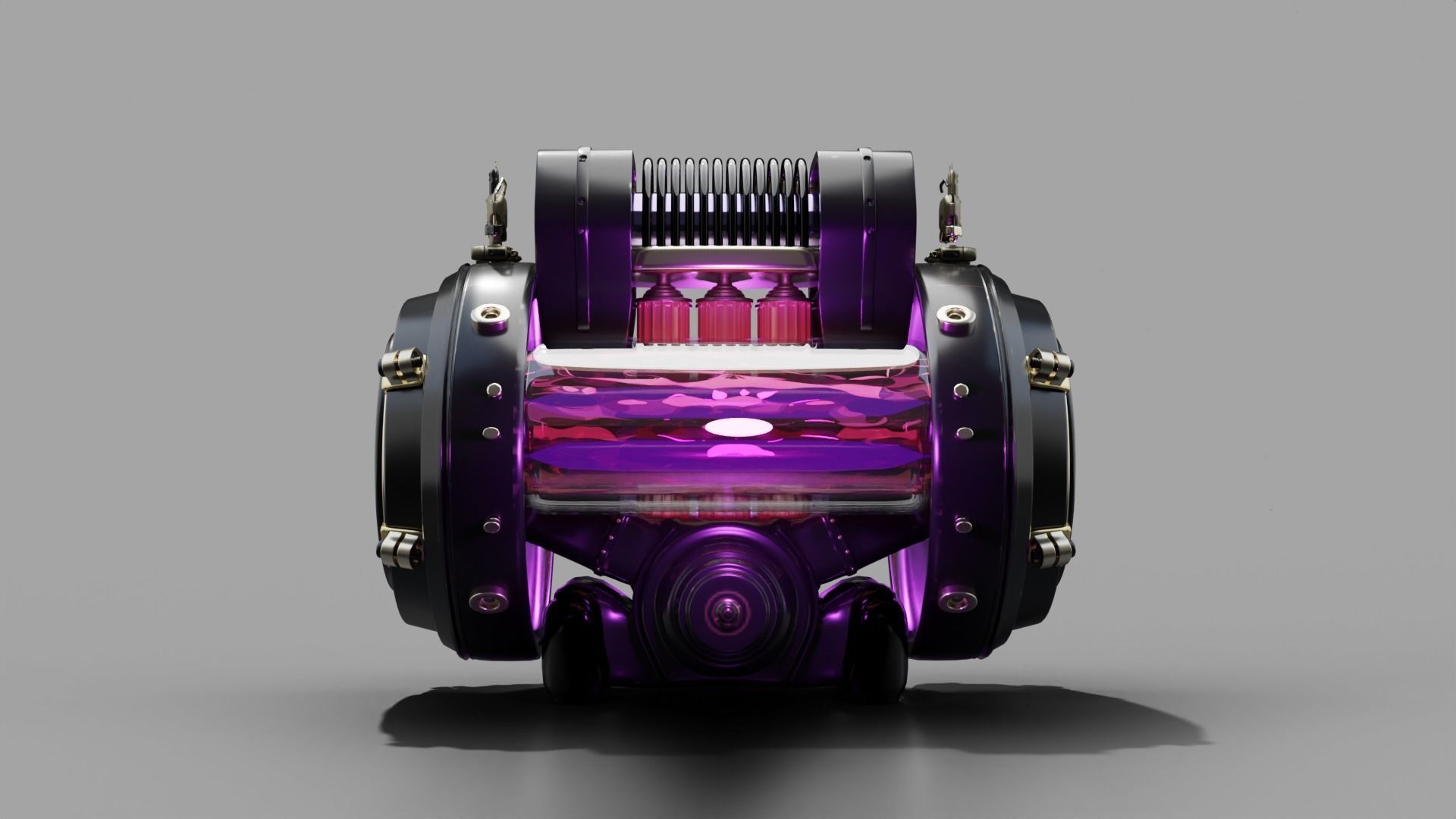 Stylized Pulse Engine animation 3D model 3D model_3