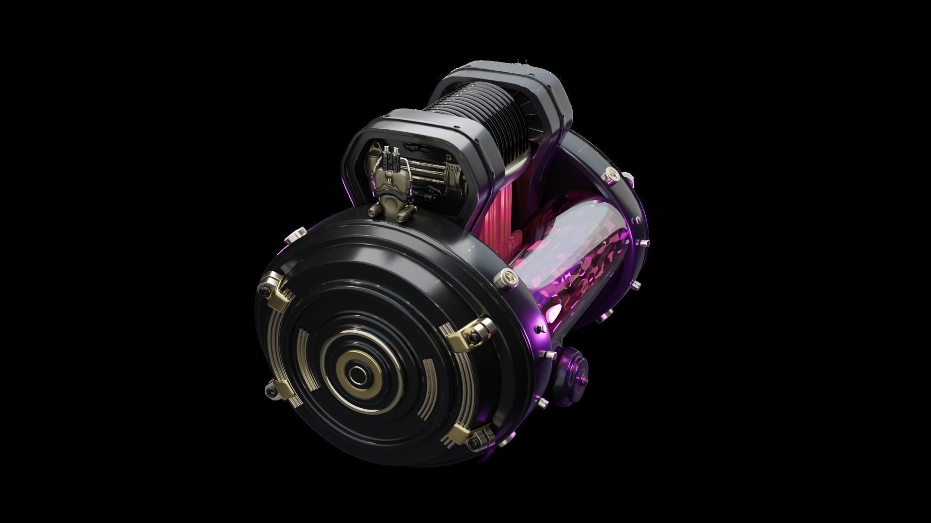 Stylized Pulse Engine animation 3D model 3D model_10