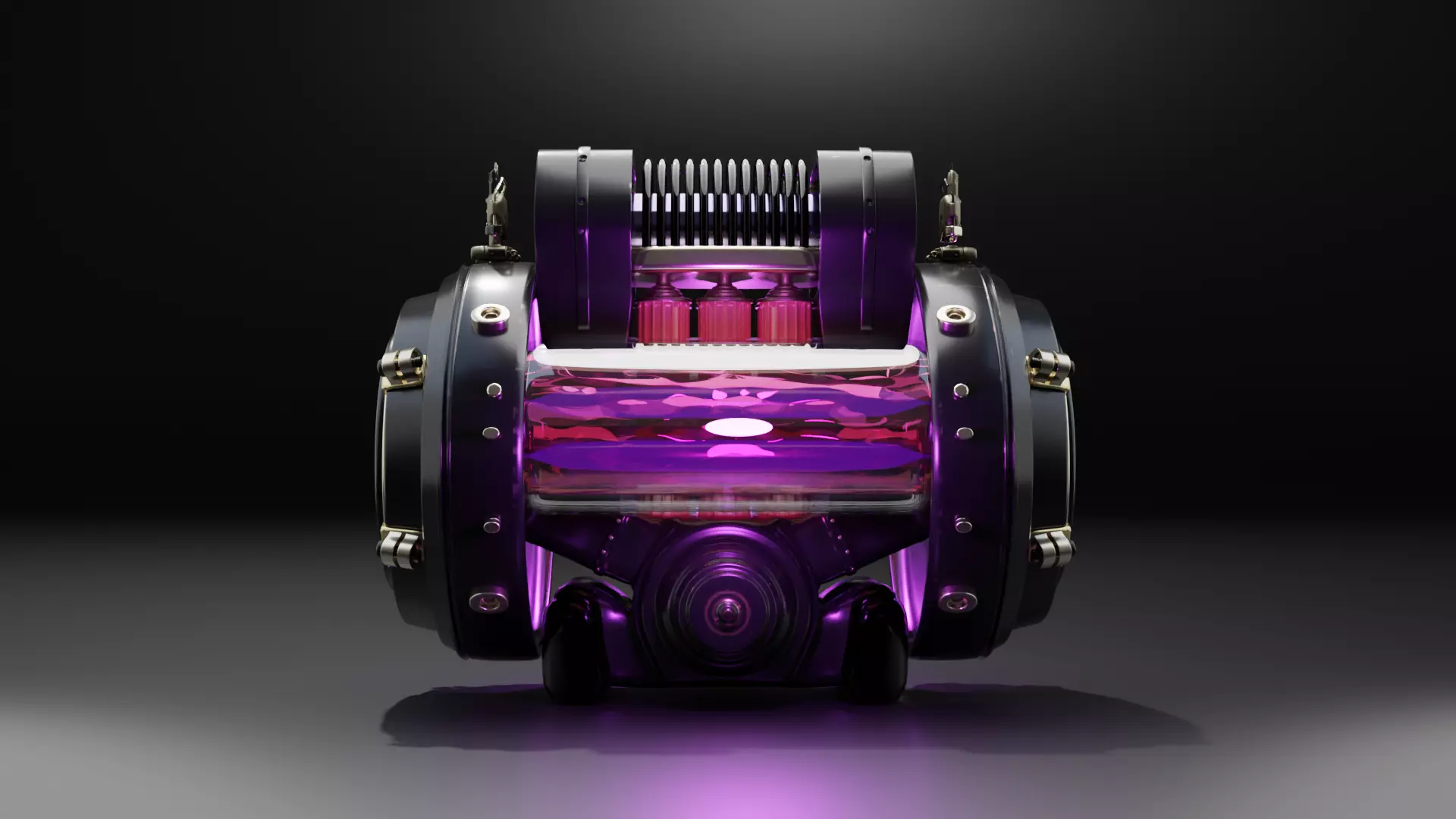 Stylized Pulse Engine animation 3D model 3D model_0