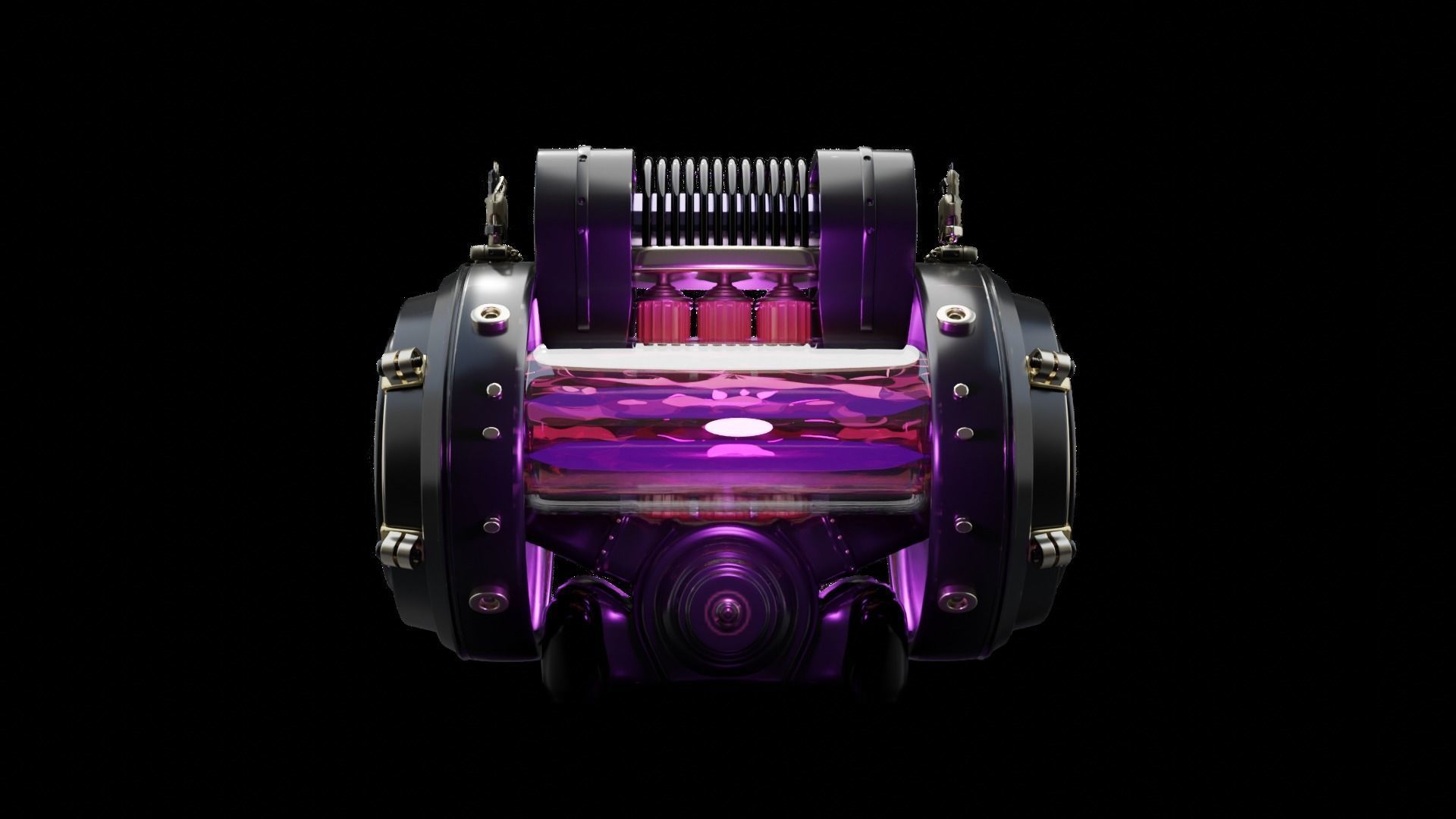 Stylized Pulse Engine animation 3D model 3D model_8