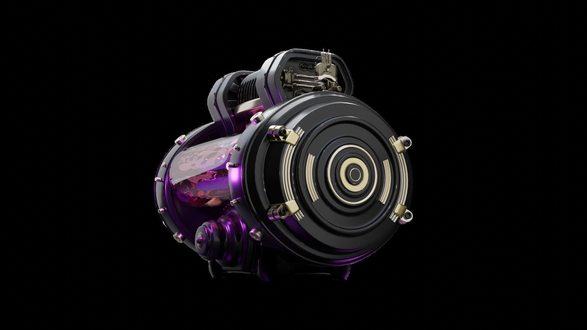 Stylized Pulse Engine animation 3D model 3D model_7