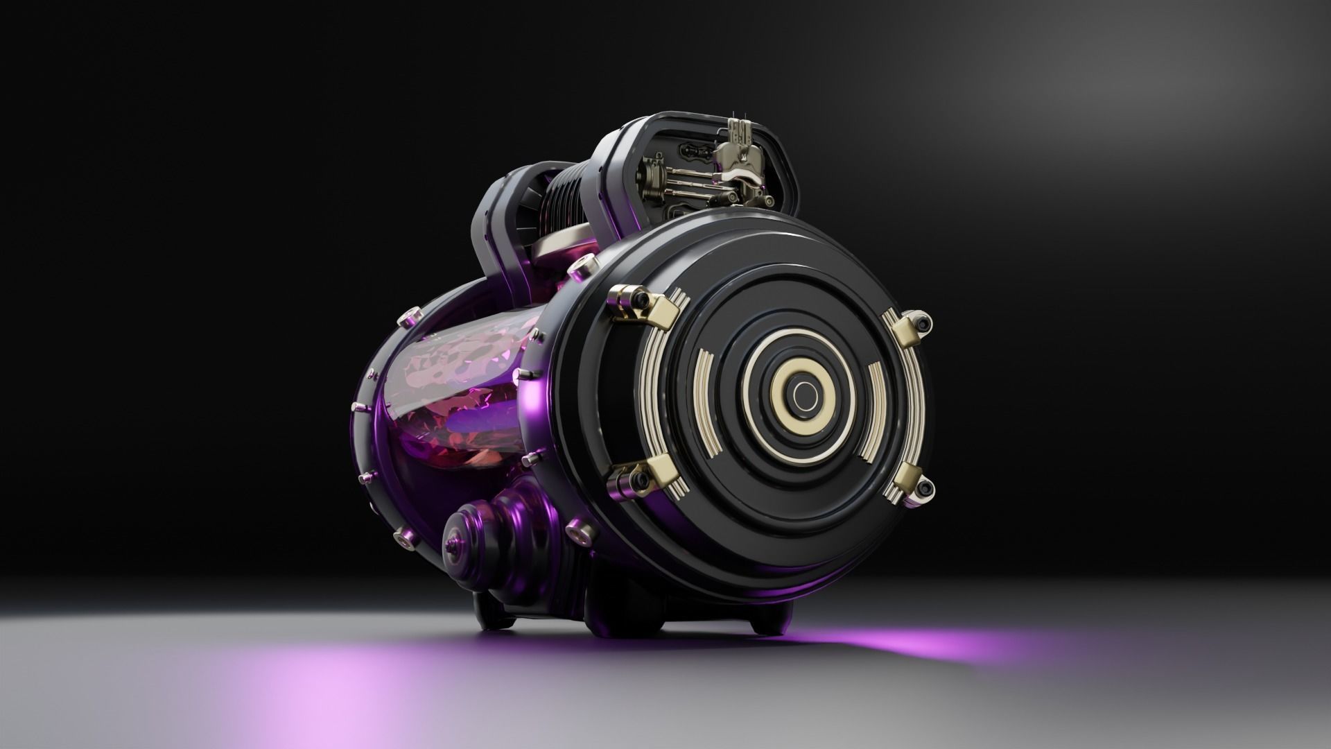 Stylized Pulse Engine animation 3D model 3D model_2