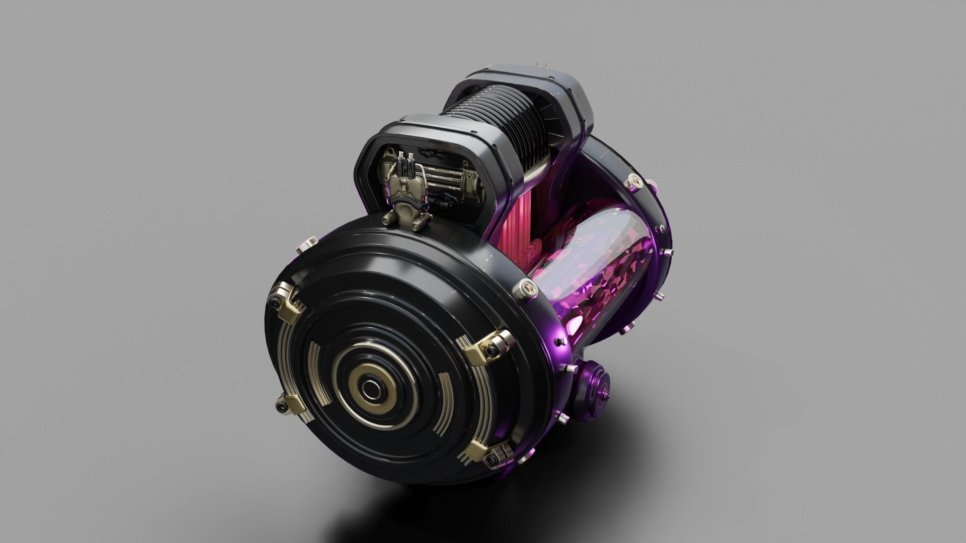 Stylized Pulse Engine animation 3D model 3D model_5