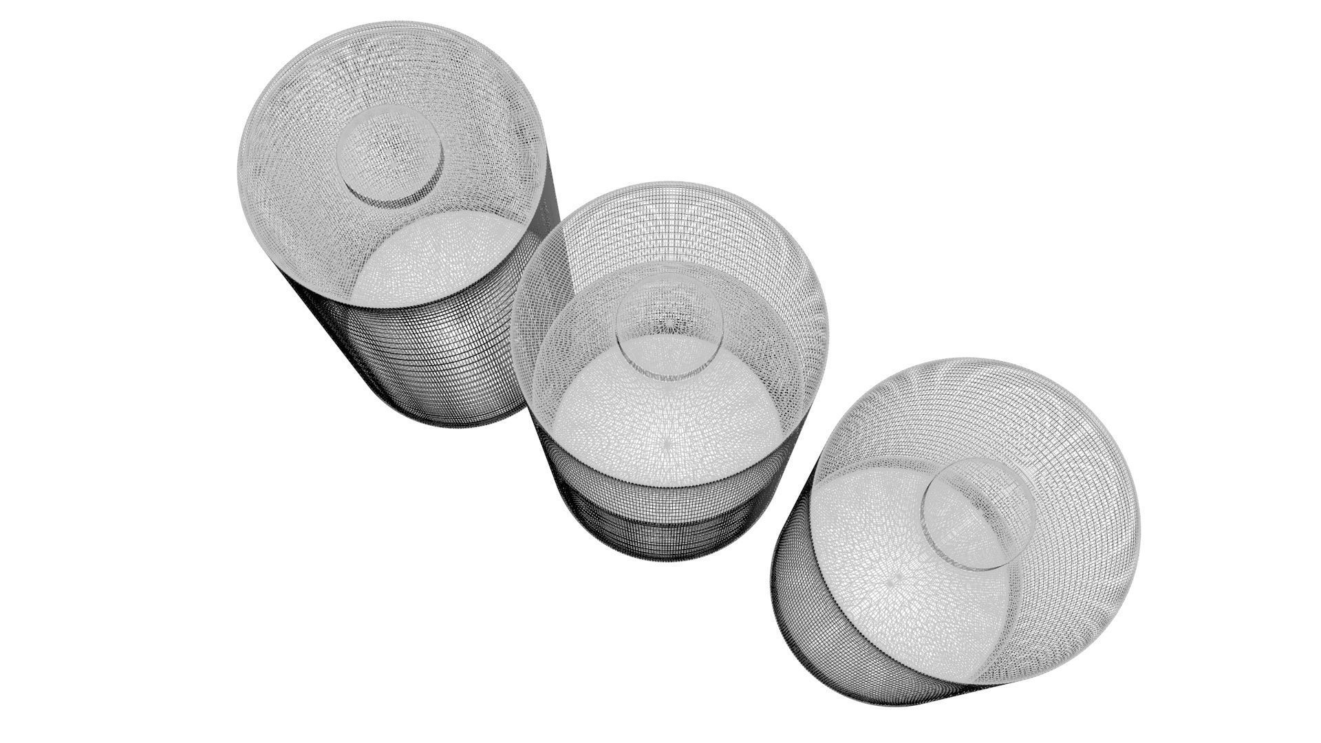 Battery Icons Set 3D model_23